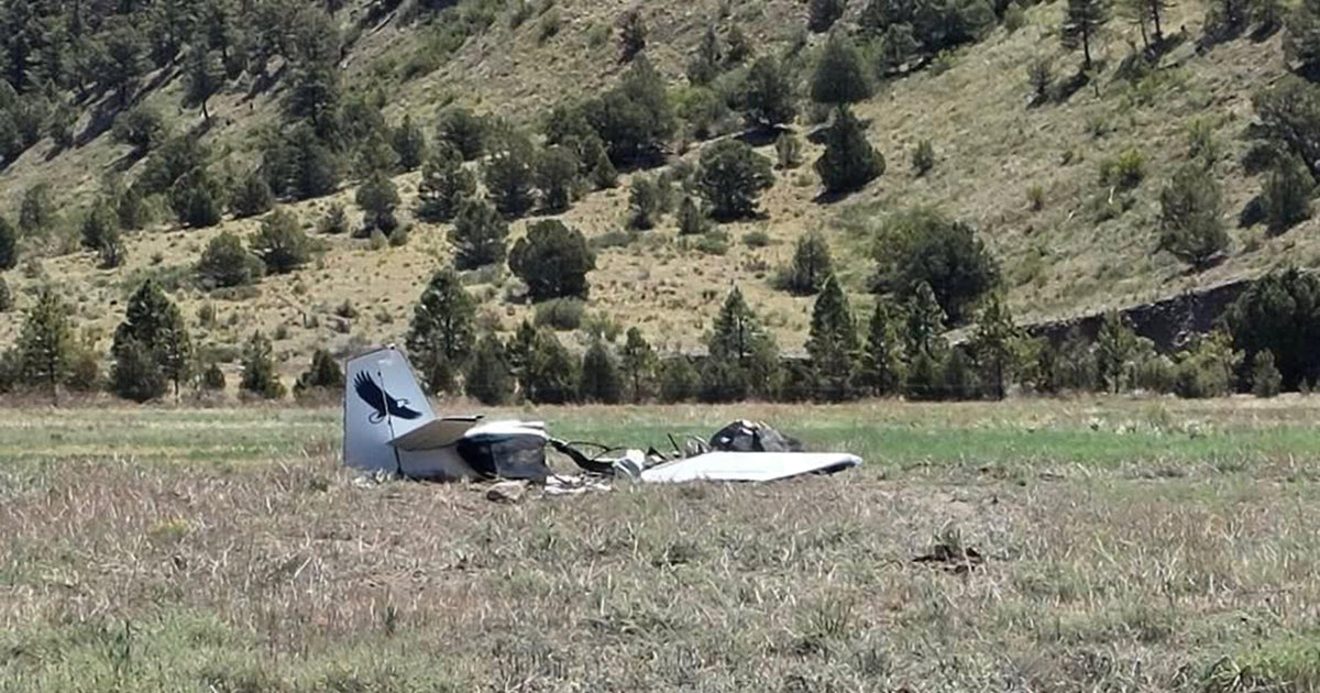 Small plane crash causes grass fire in Colorado, 1 hurt