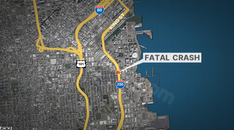 1 dead in fiery rollover crash on I-280 in SF