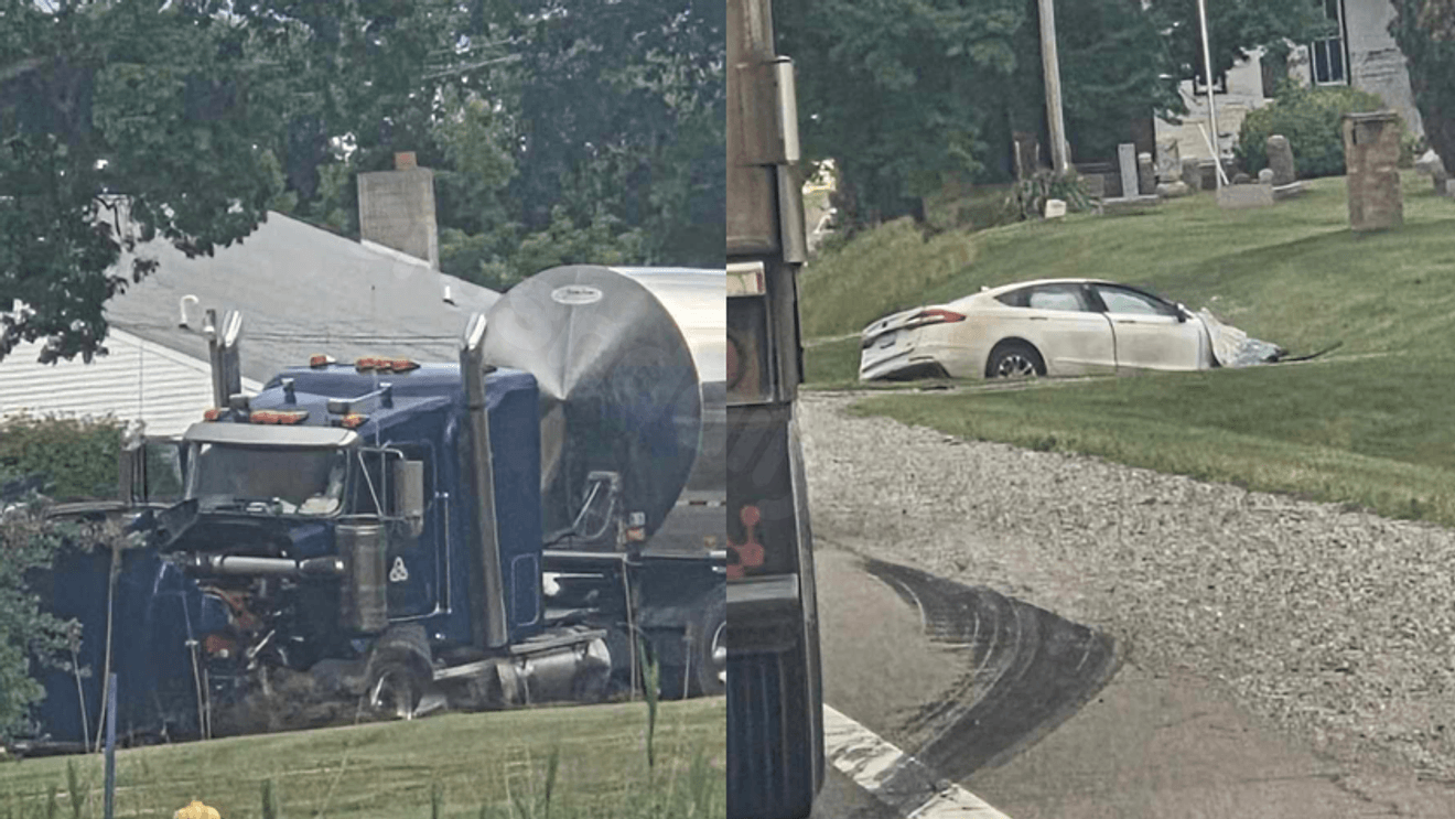 Crash involving semi closes Vienna Rd. in Montrose Twp.
