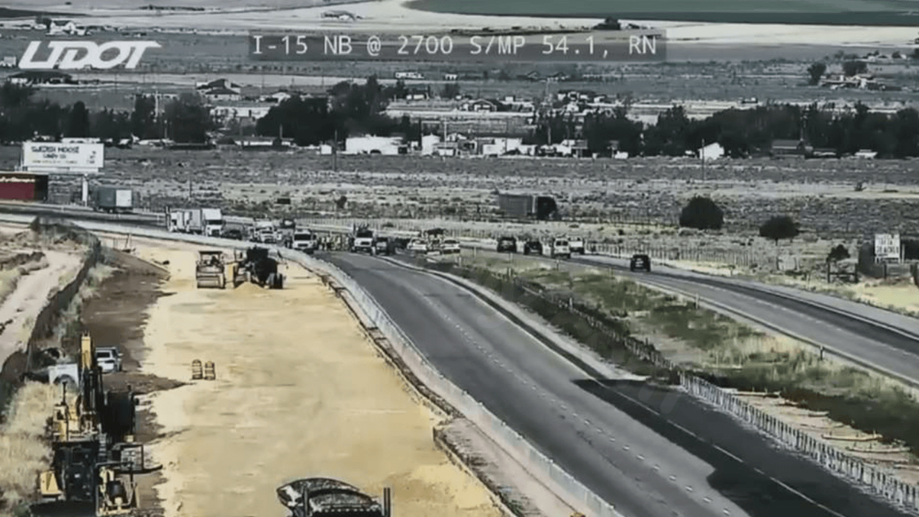 Driver flown to hospital after crash forces car into cable barricade near Cedar City