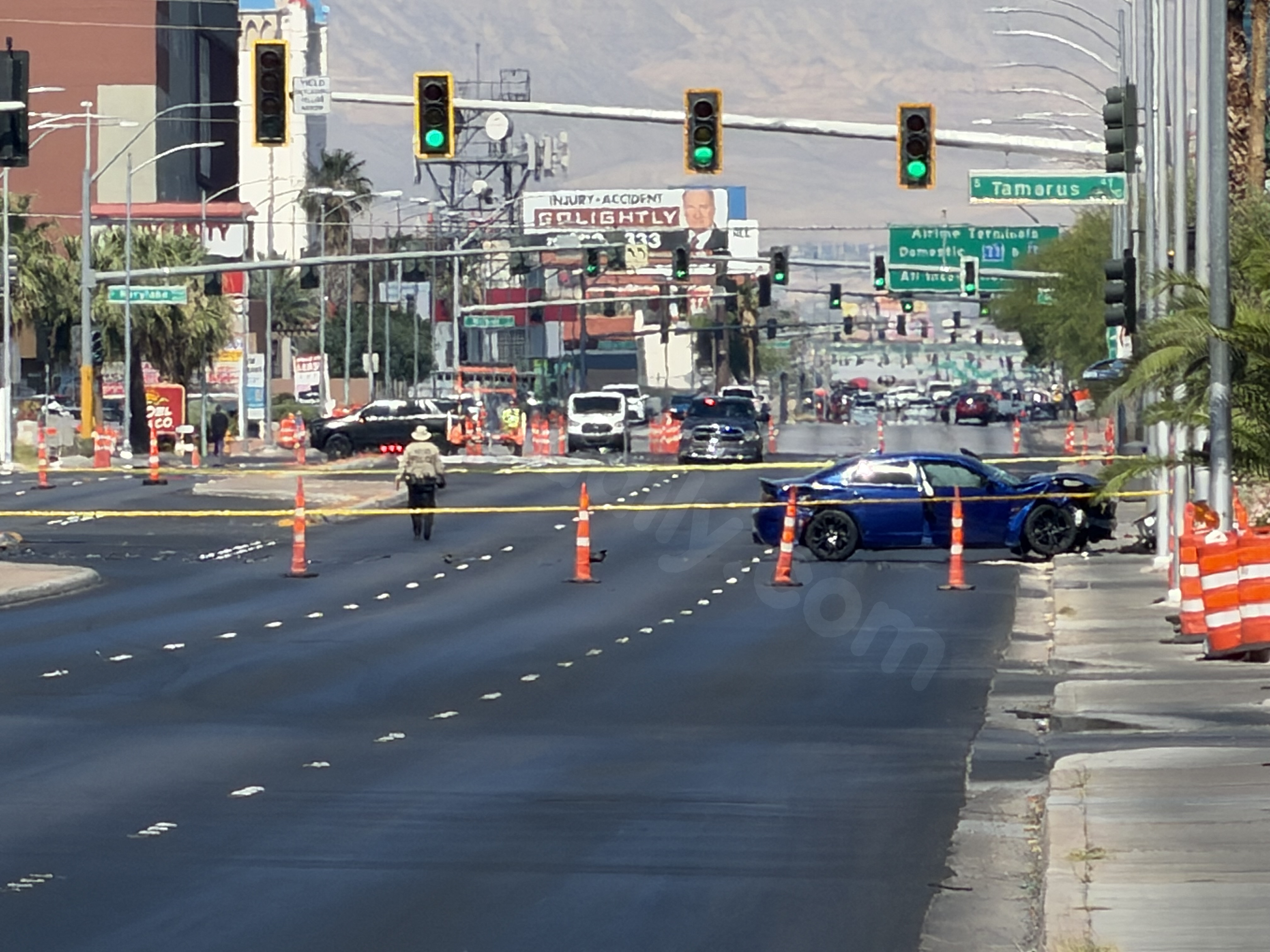 Central Las Vegas valley crash leaves 1 hospitalized with critical injuries