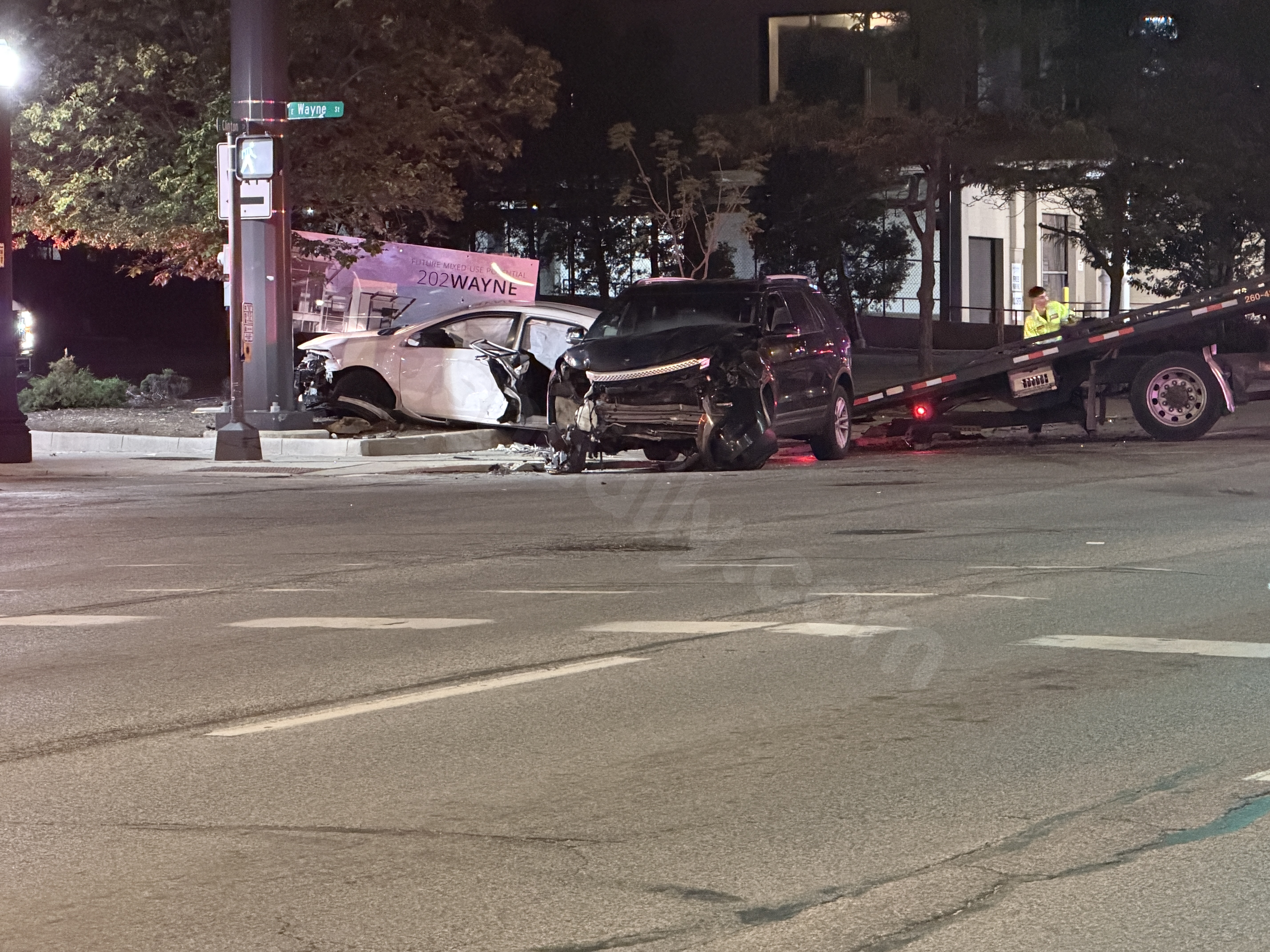 Fort Wayne Police investigate fiery Uber crash