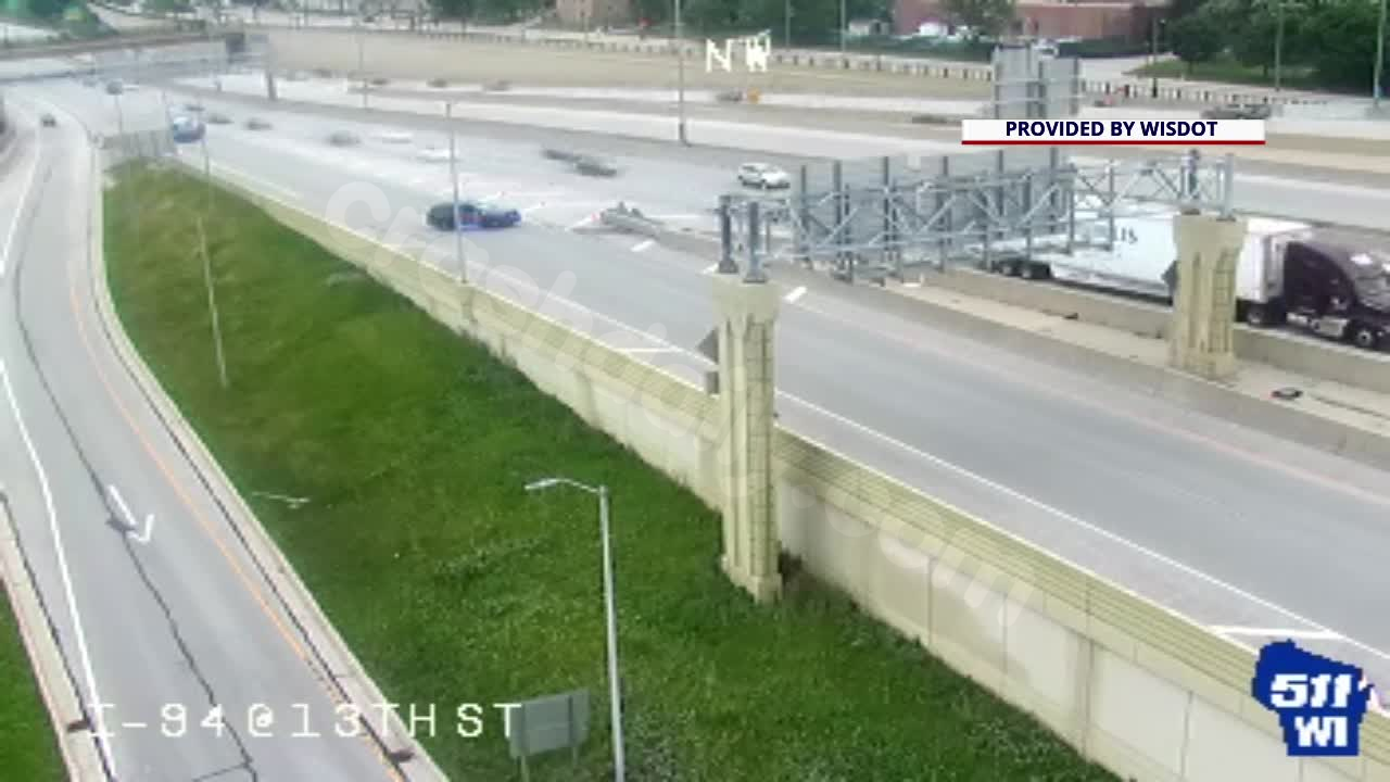 Marquette Interchange fatal motorcycle crash, system ramp closed