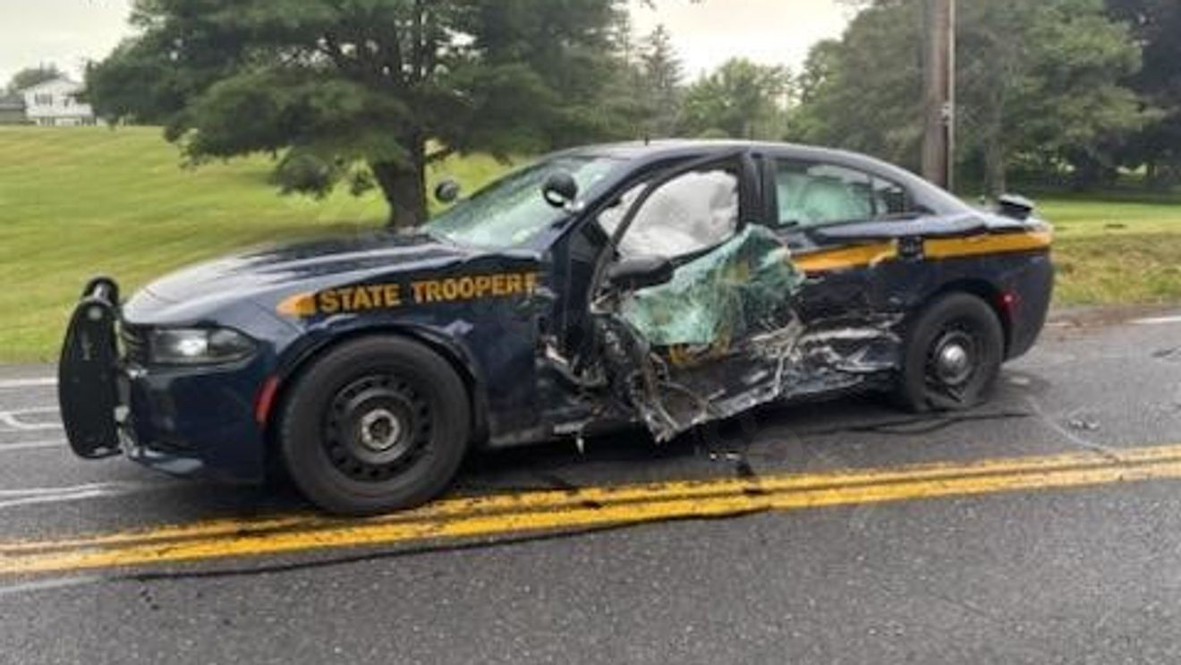 Two troopers, two others injured in Columbia County crash