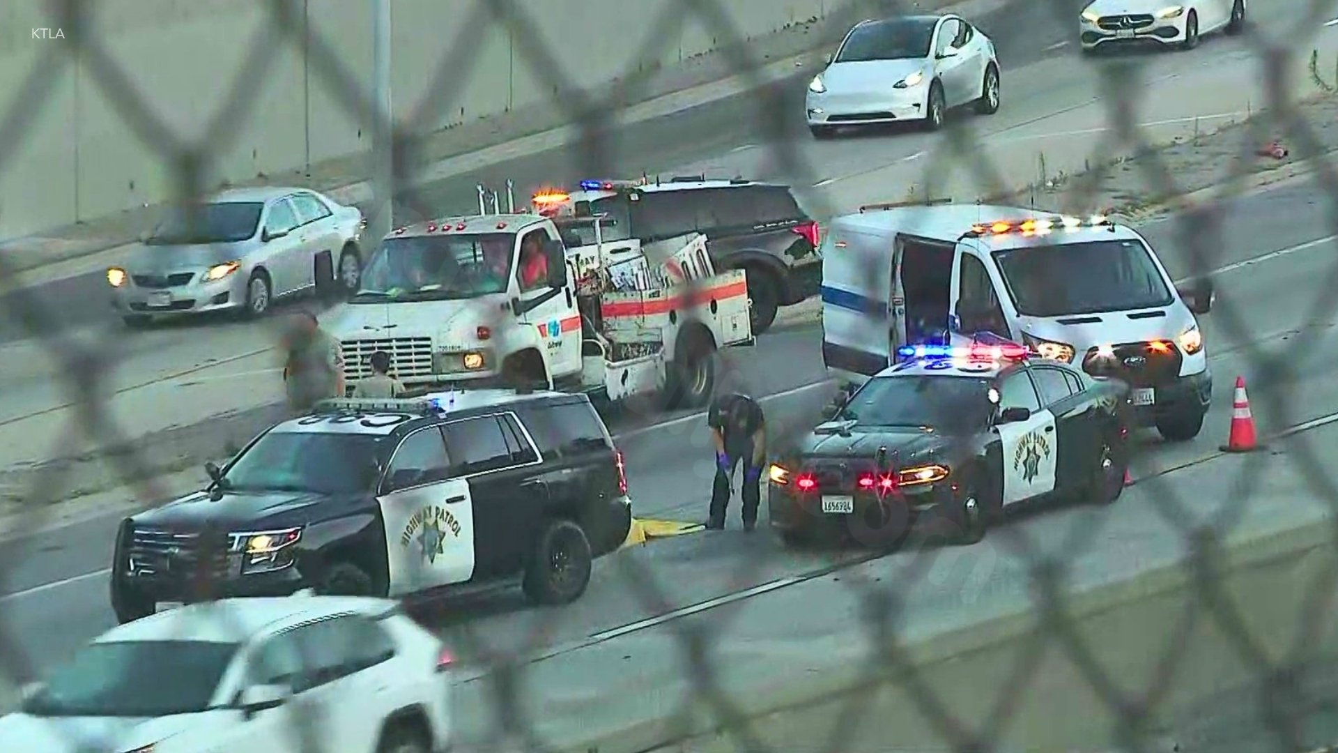 Traffic snarled after fatal collision on 5 Freeway near downtown L.A.