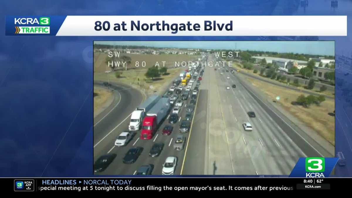Interstate 80 crash in Sacramento causes delays on Tuesday morning
