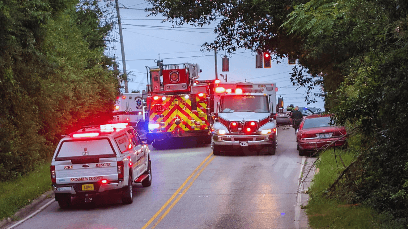 3 hospitalized after crash in Escambia County on Fairfield Dr and Hollywood Ave