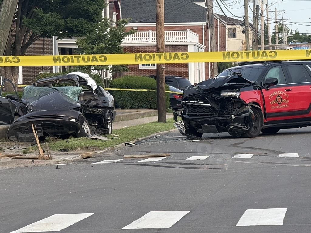 One person dies after crash involving Charleston Fire Department vehicle