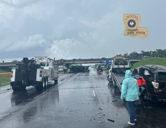 State police respond to multiple vehicle crashes on Interstate 10 in Slidell