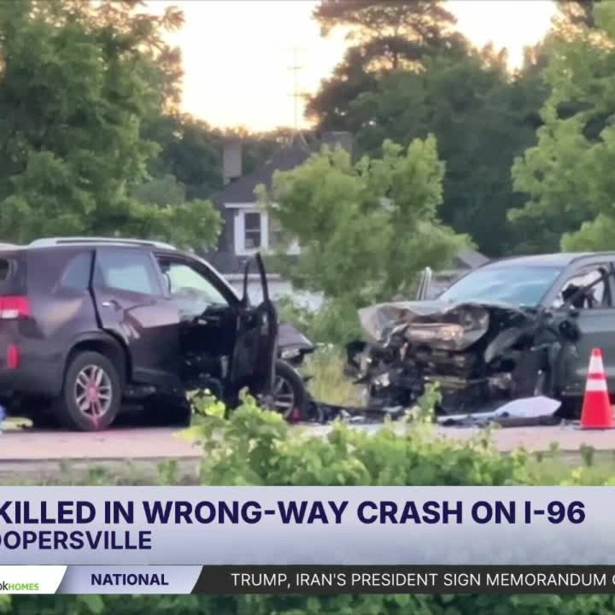 Three people killed in wrong-way crash on I-96 near Marne