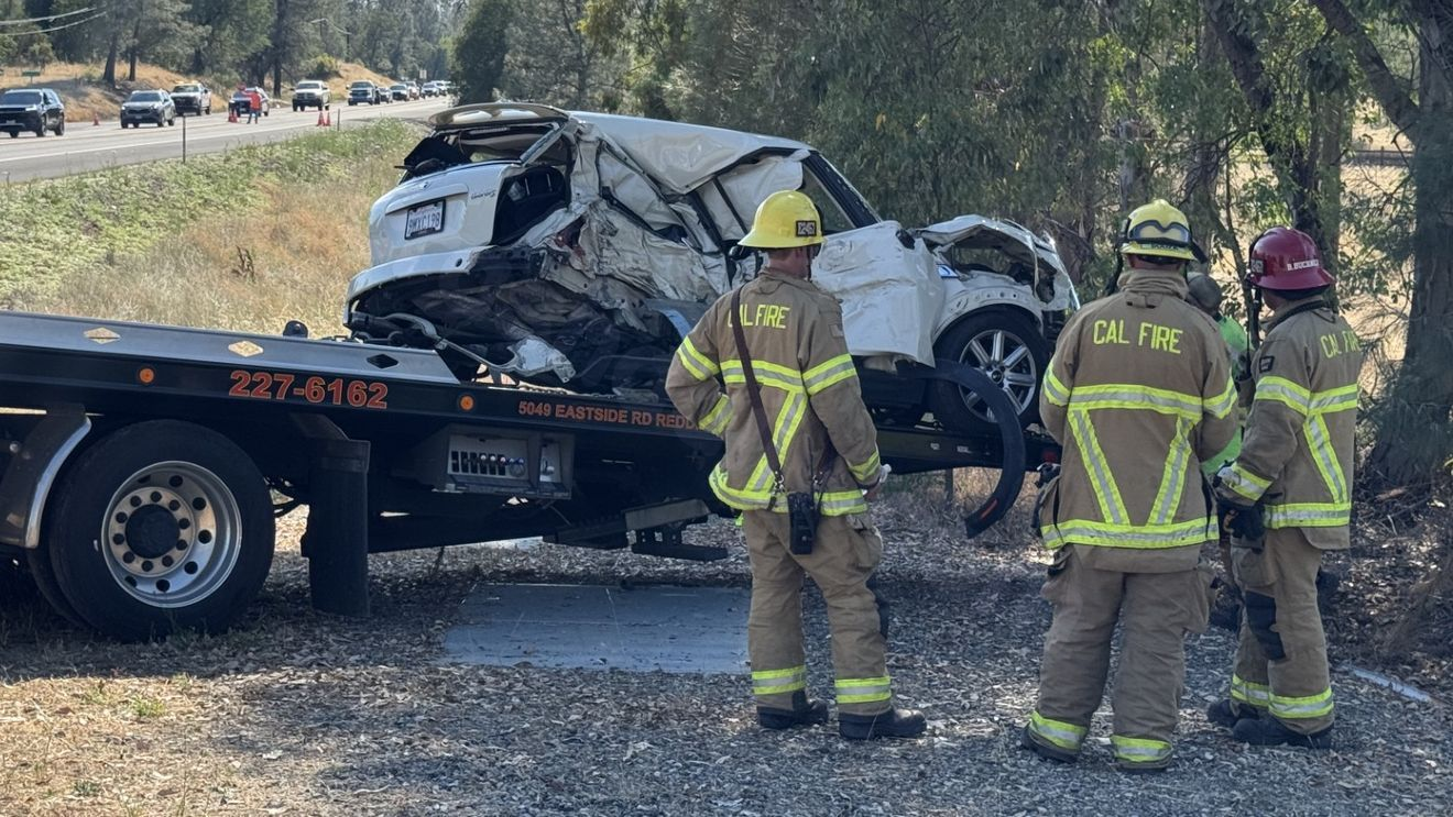 Two hospitalized after multi-vehicle crash on Highway 299 near Bella Vista