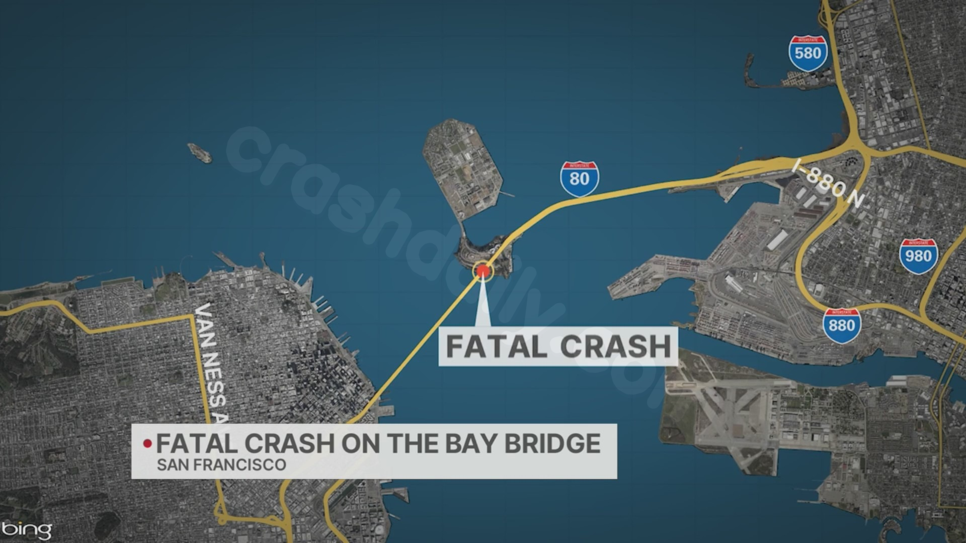 At least 1 dead after multi-vehicle crash on Bay Bridge