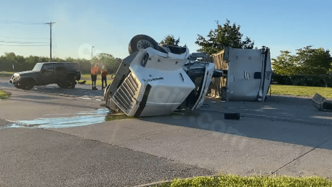 Semi driver hospitalized after crash with Jeep spills gravel on U.S. 36 in Marysville