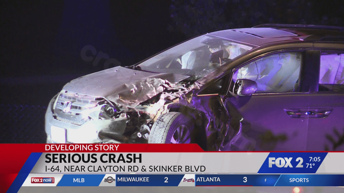 Severe crash on I-64 West near Clayton Road Friday night