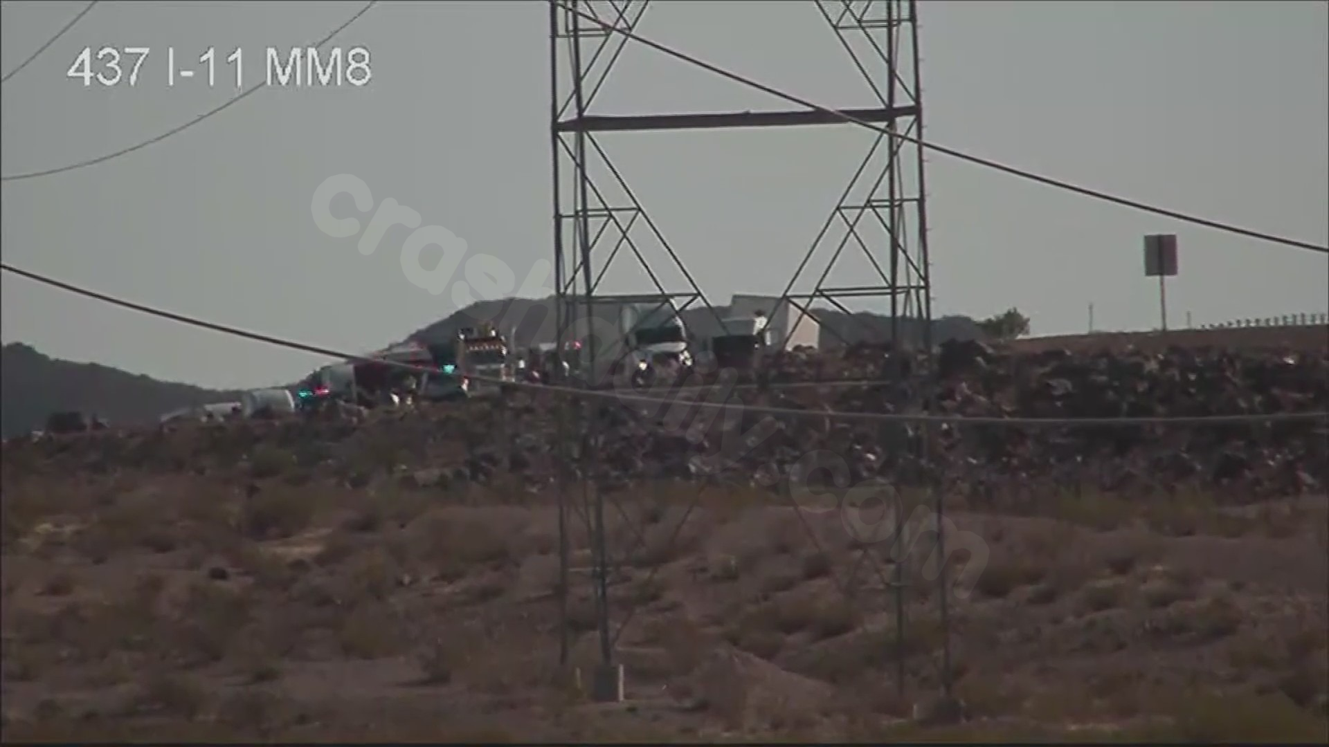 Crash involving semi trucks closes northbound I-11 near Boulder City