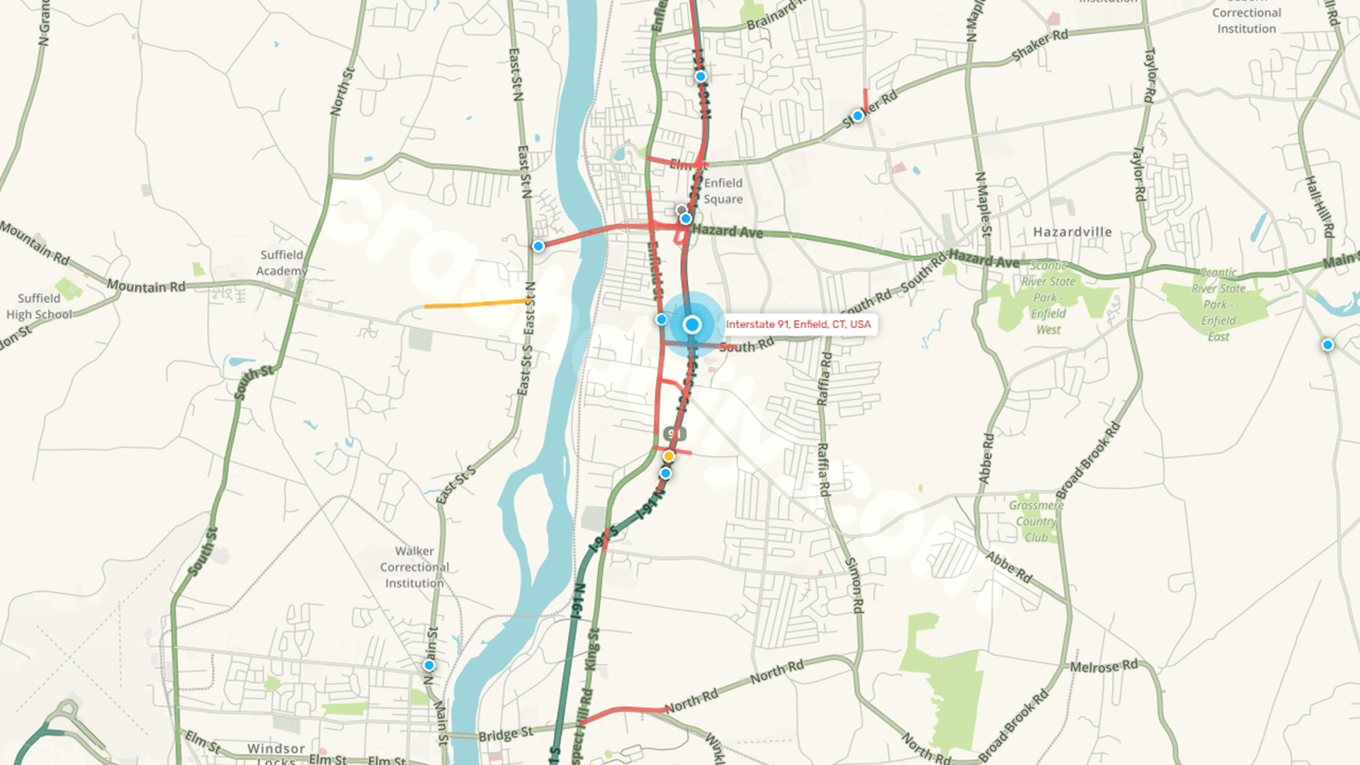 I-91 Enfield reopens following overturned motor vehicle