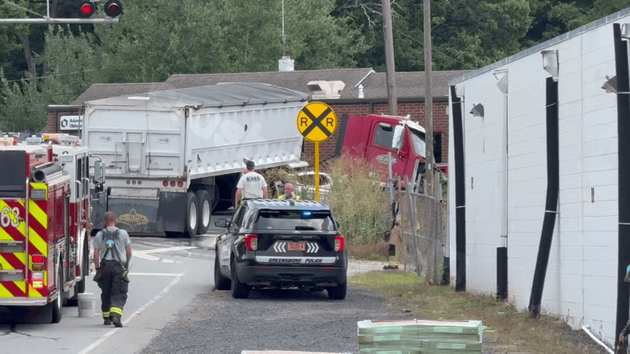 Video shows scene after crash involving Amtrak train, tractor-trailer in Guilford County