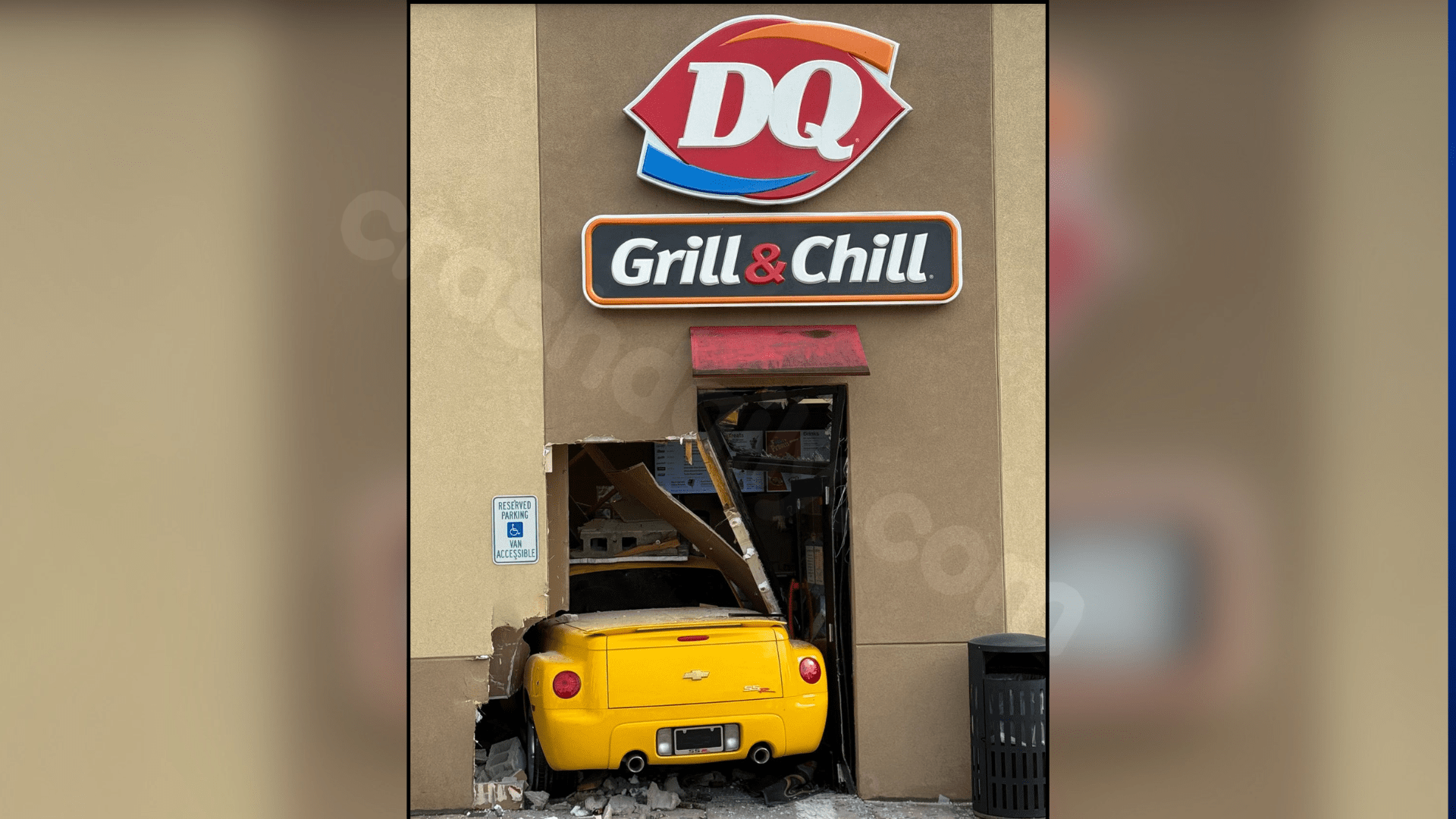 Photos: Car crashes into Kansas Dairy Queen