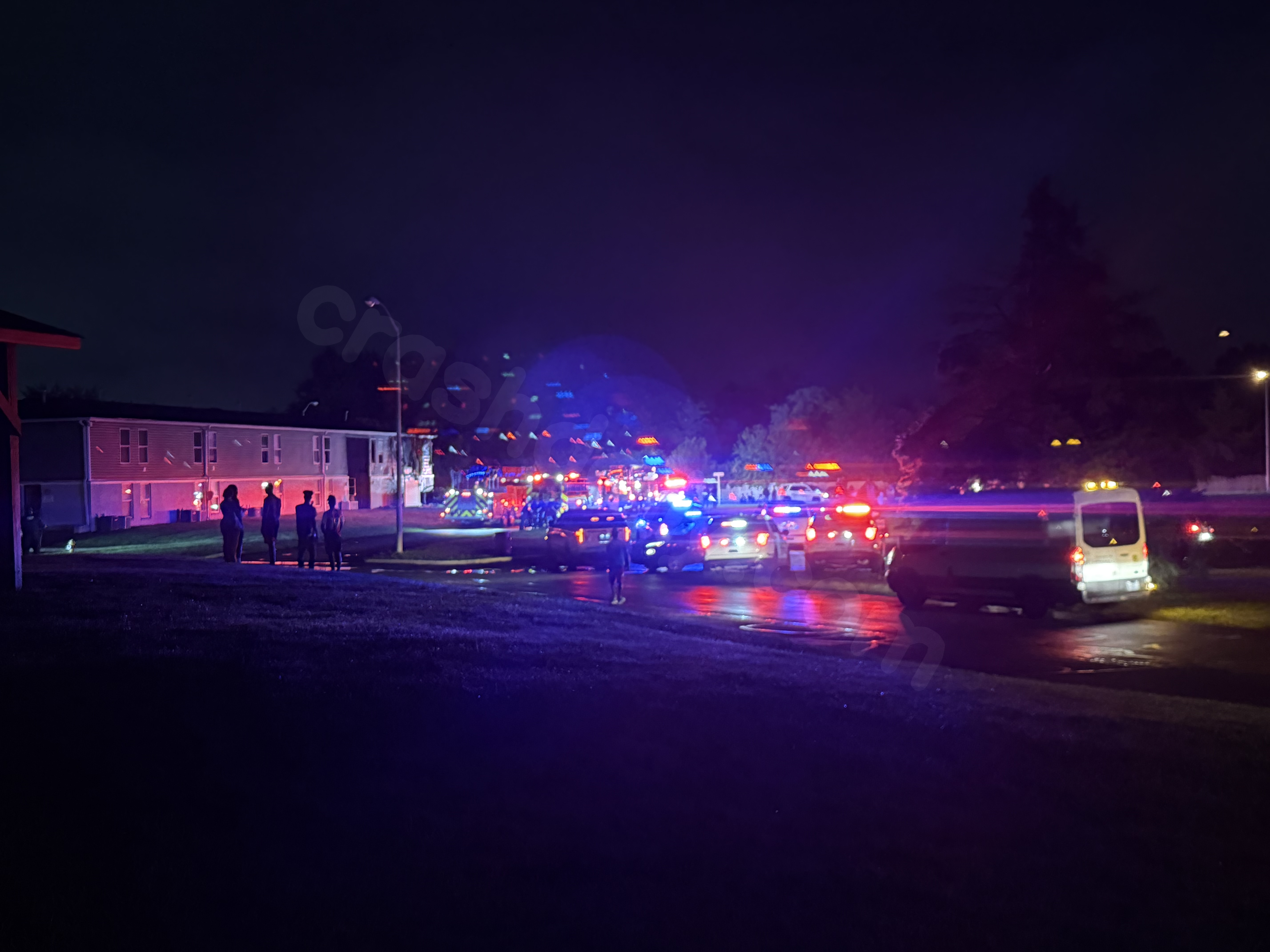 Car crashes into gas line, sets apartment on fire in Lawrence