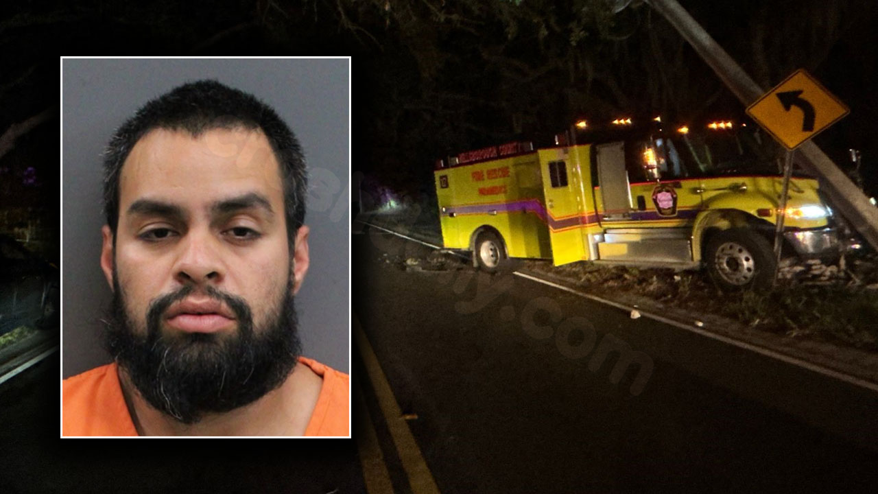 Hillsborough County ambulance crash: Man arrested for ramming first responders transporting patient in Ruskin