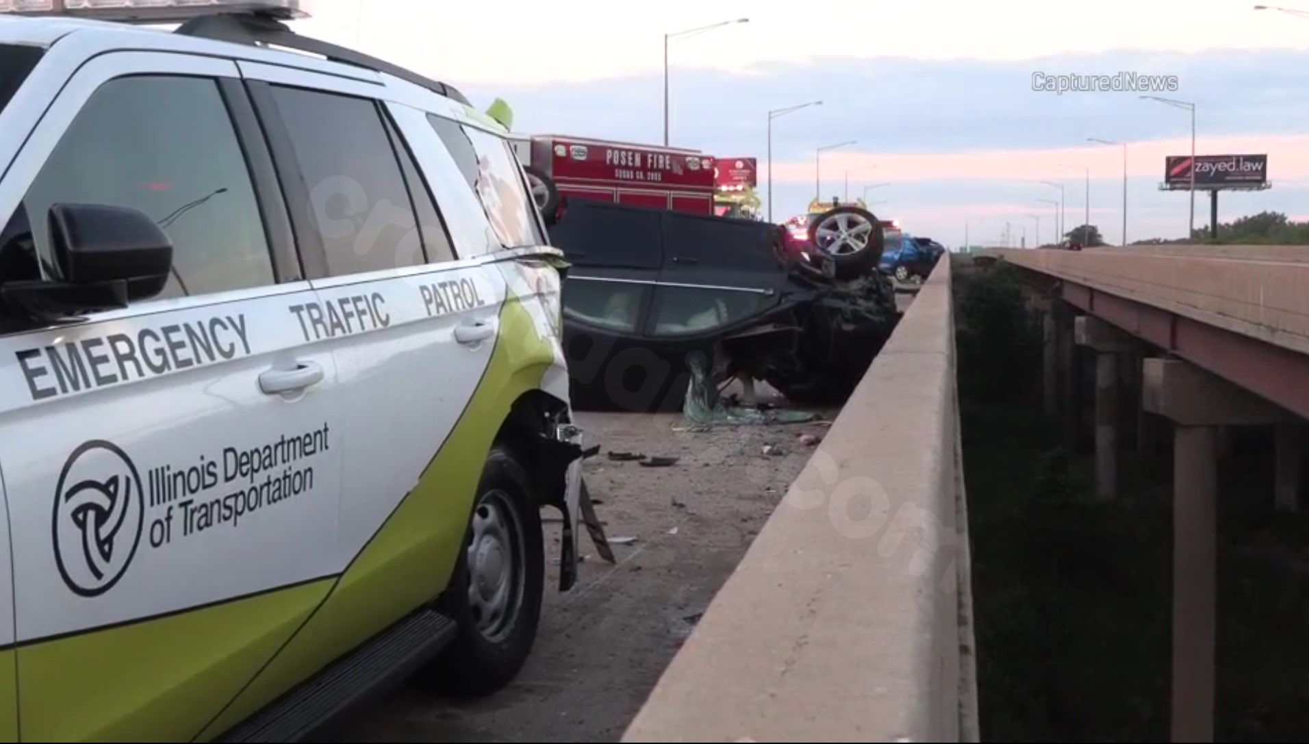 I-57 crash in Chicago suburb leaves 1 dead, CDOT worker hurt, ISP says