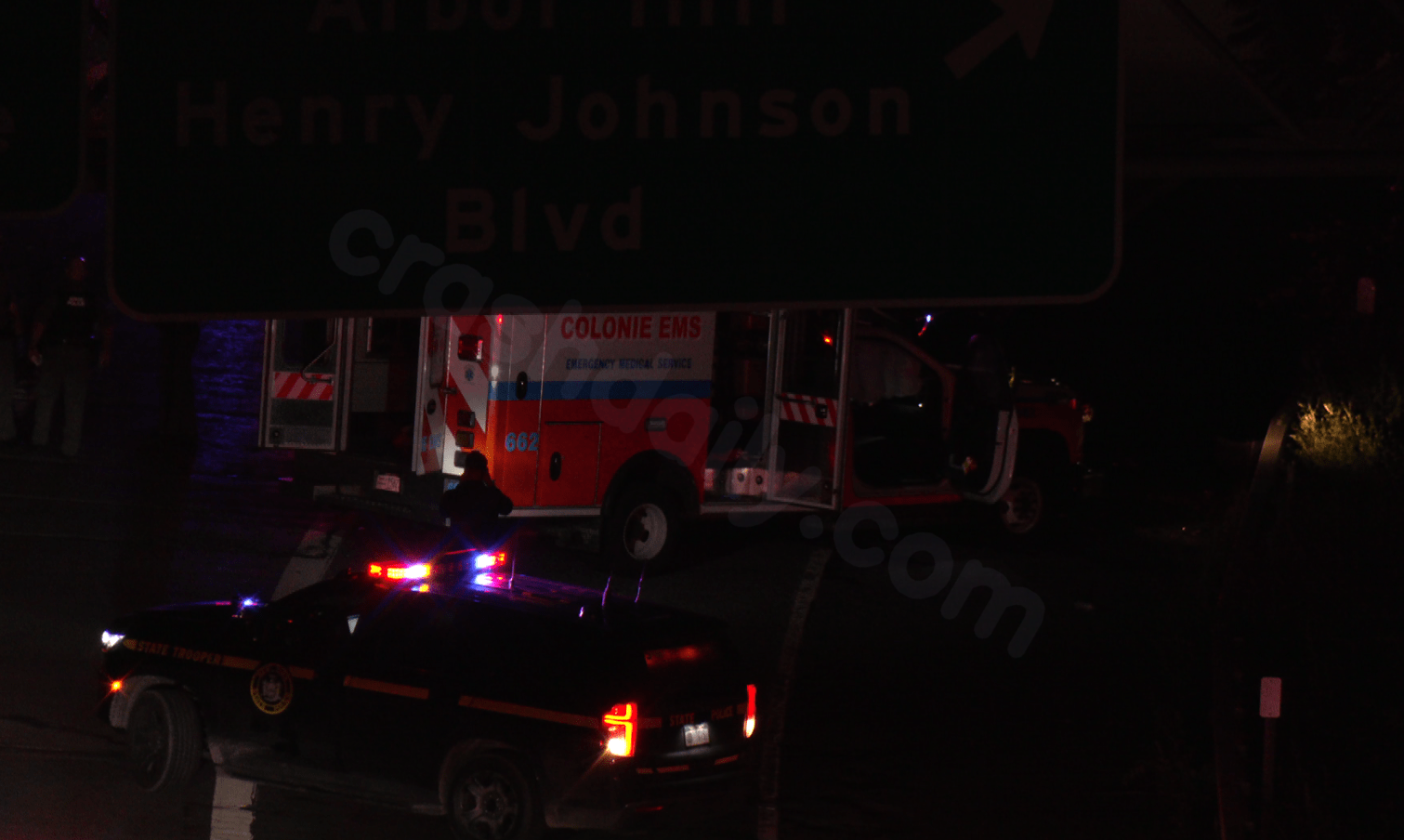 3 injured after wrong-way car crashes into ambulance in Albany