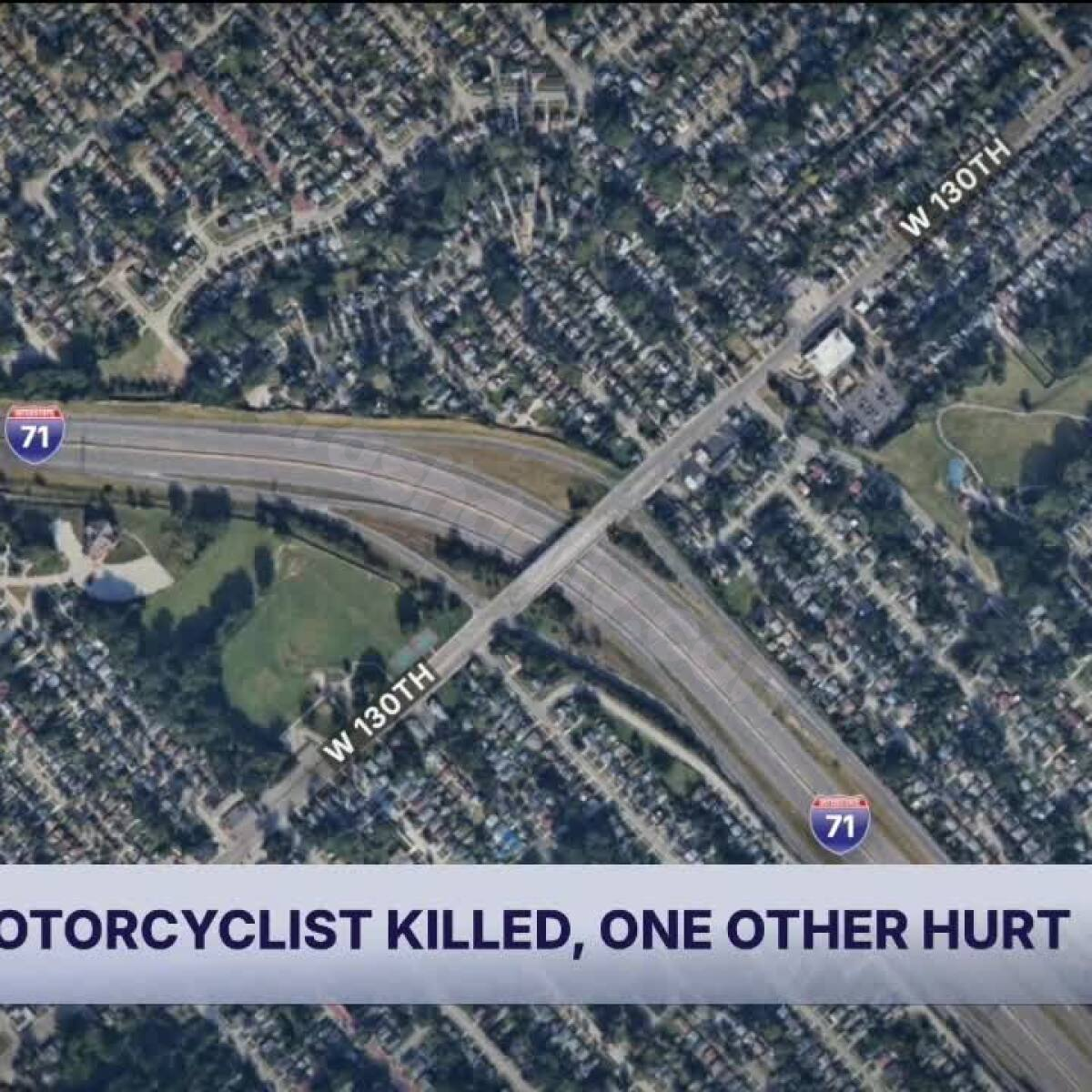 1 motorcyclist dead following chain-reaction crash on I-71