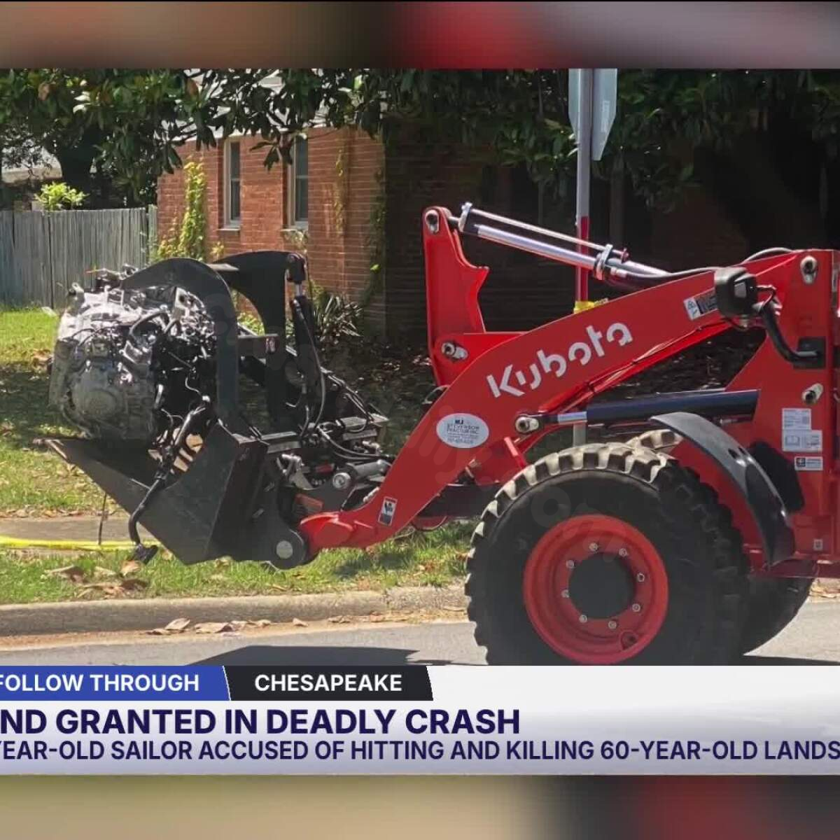 Bond granted for Navy sailor charged in car crash that killed landscaper