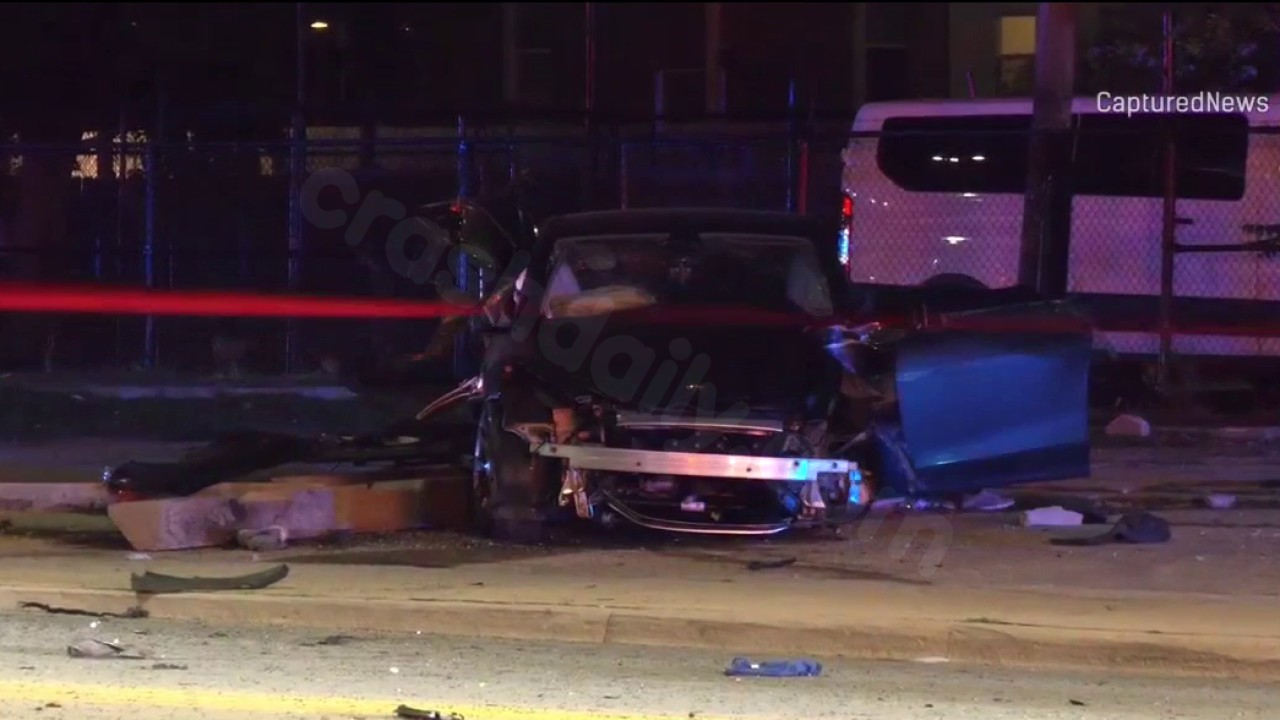 Car crashes into Chicago fire hydrant, killing 2 and injuring several more