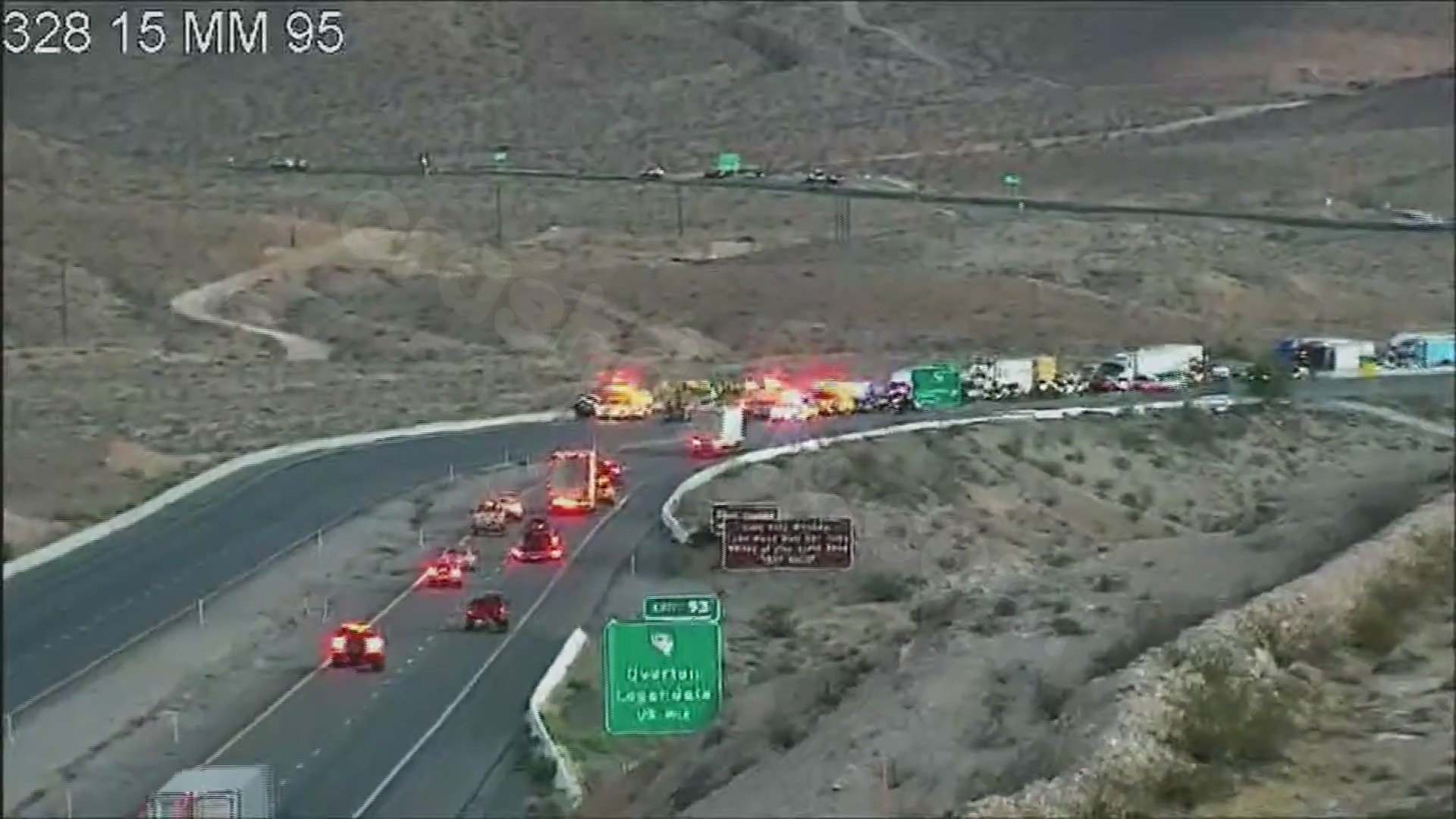 Fatal crash shuts down northbound I-15 in Clark County