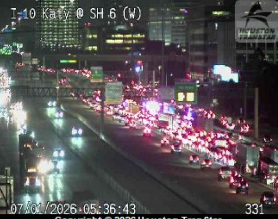 Fatal crash at I-10 Katy Freeway East near Highway 6 leads to several lanes closed