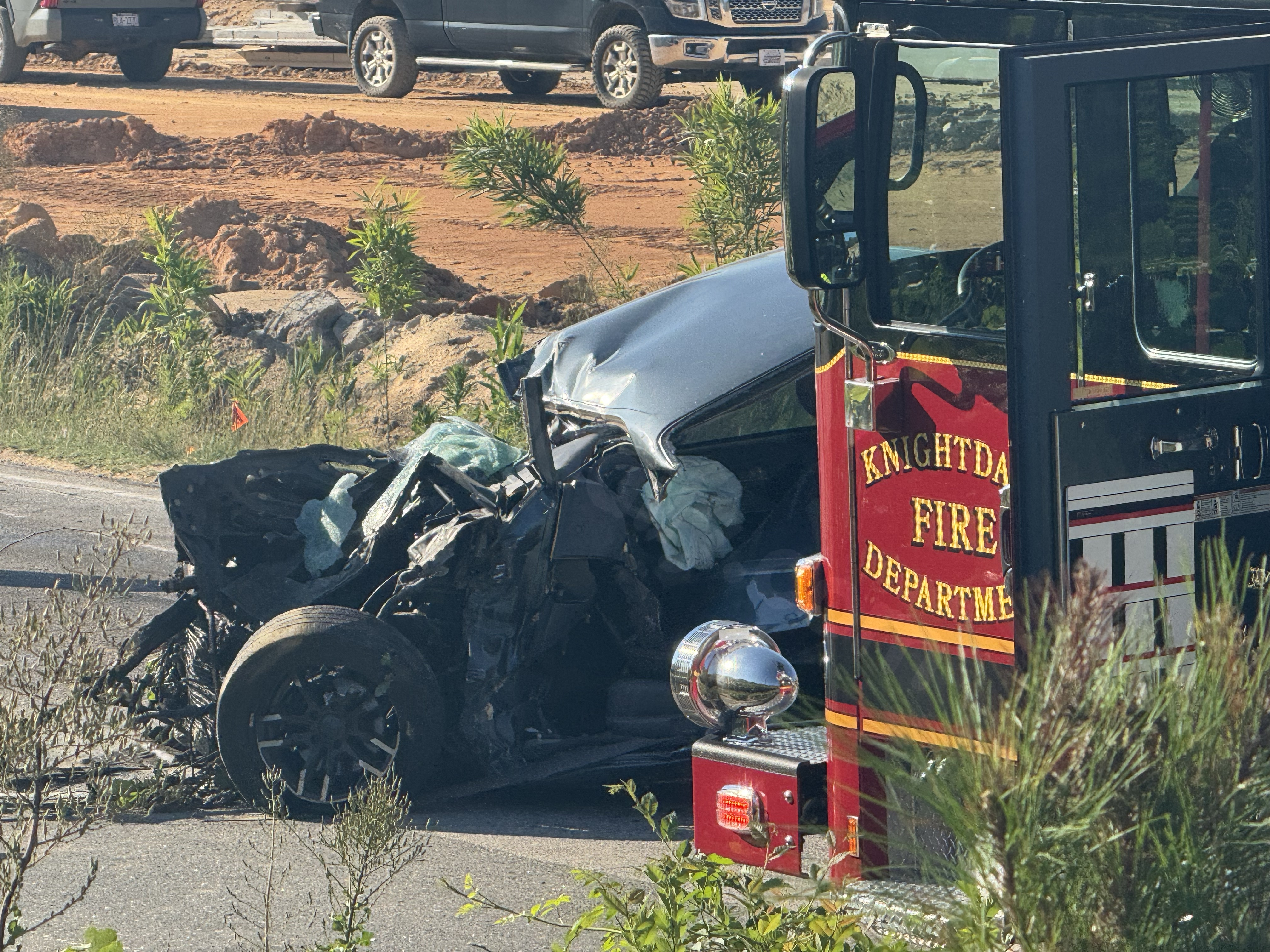 Person hospitalized after collision with dump truck on Poole Road in Raleigh, NCSHP officials say