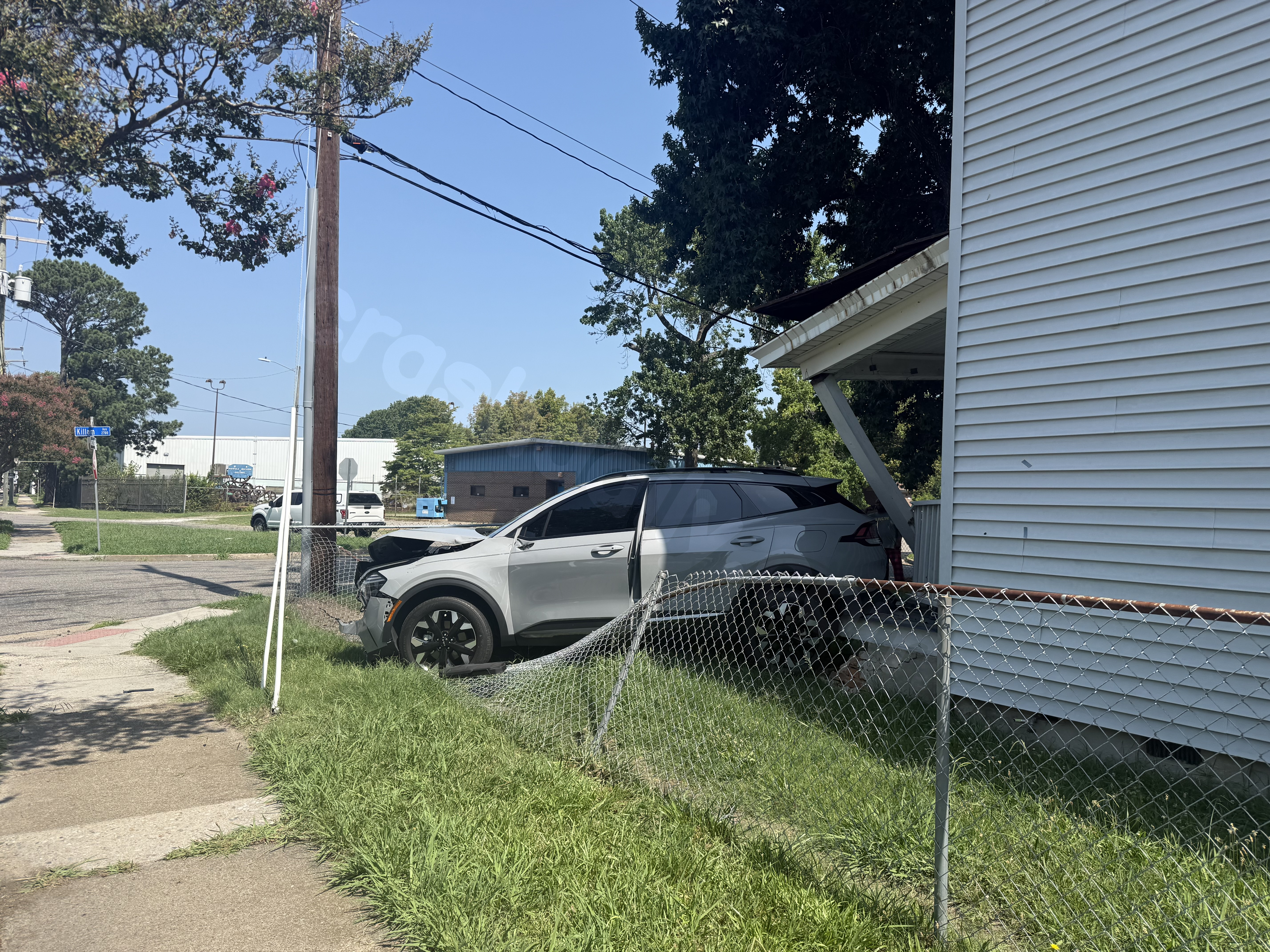 Vehicle crashes into house on Killam Avenue in Norfolk