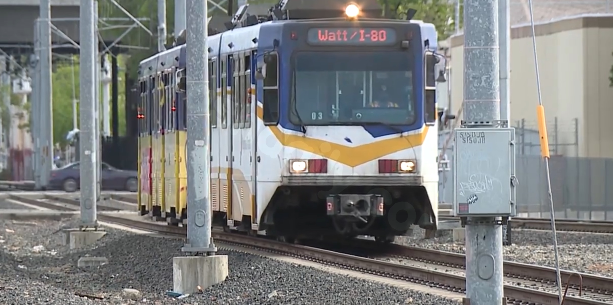 Man critically injured after collision between truck and transit train
