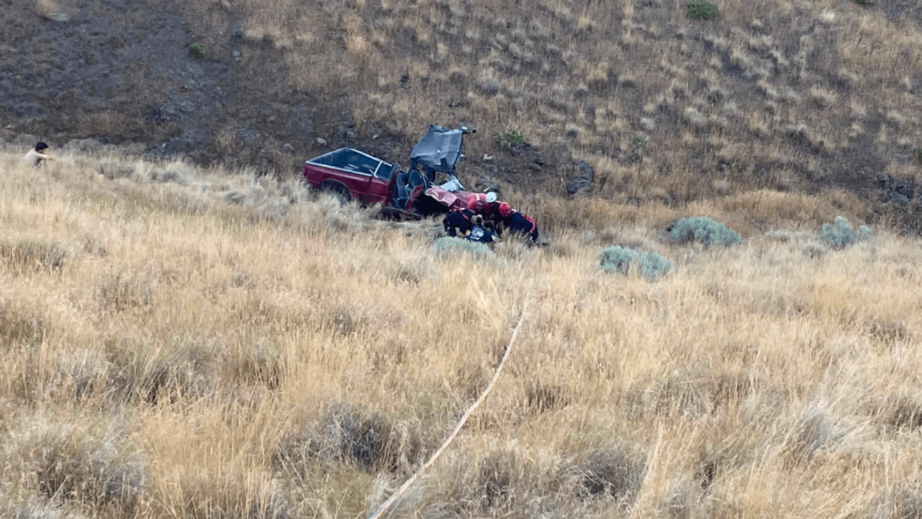 Marsing, Owyhee County crews team up to rescue victim in rollover crash
