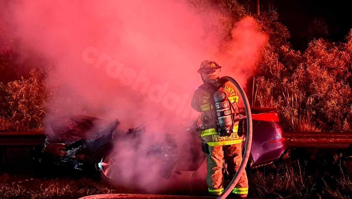 1 killed, another critically injured after fiery two-vehicle crash in Indiantown
