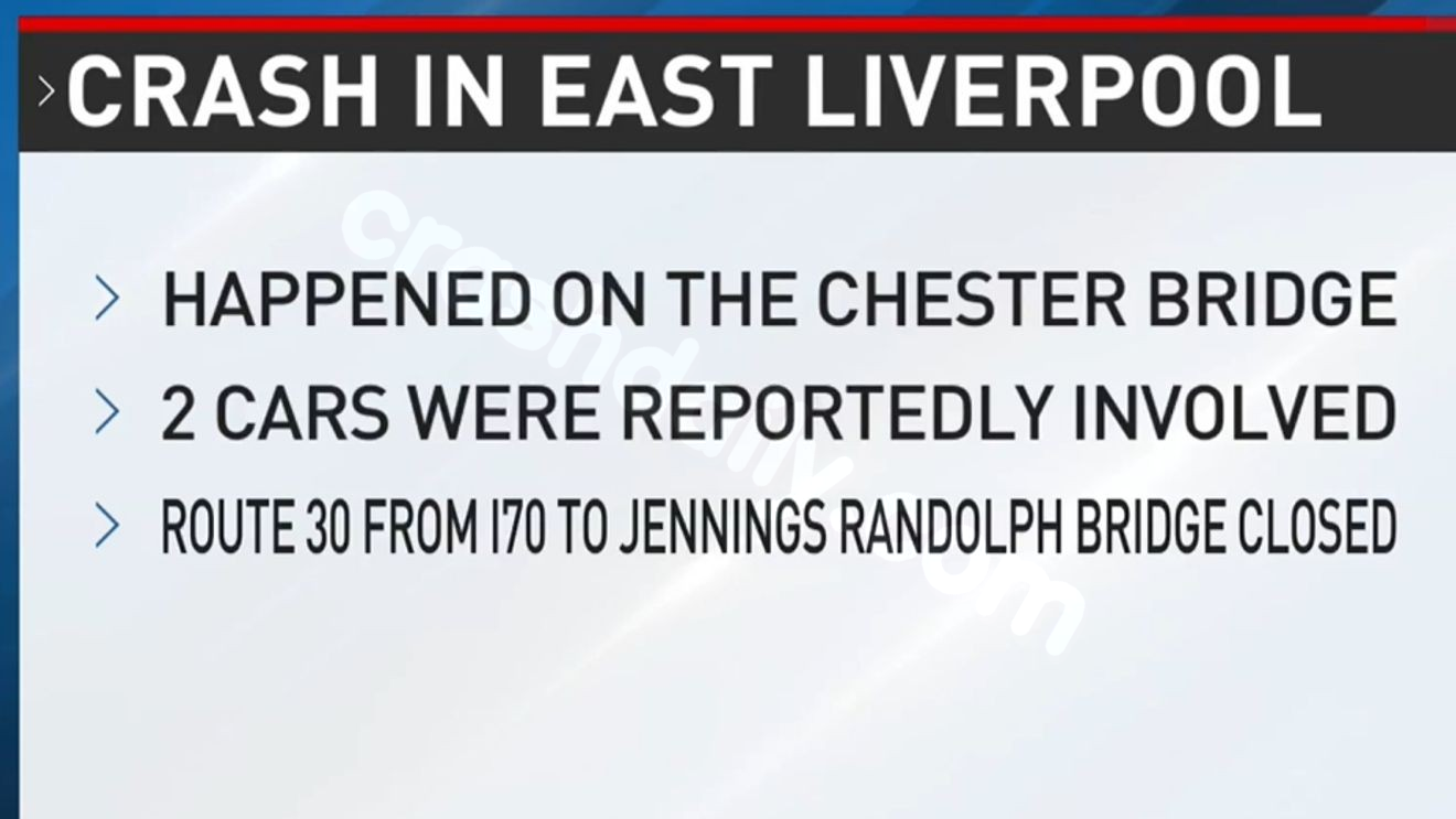 Investigations underway after two-car crash on Chester Bridge in East Liverpool
