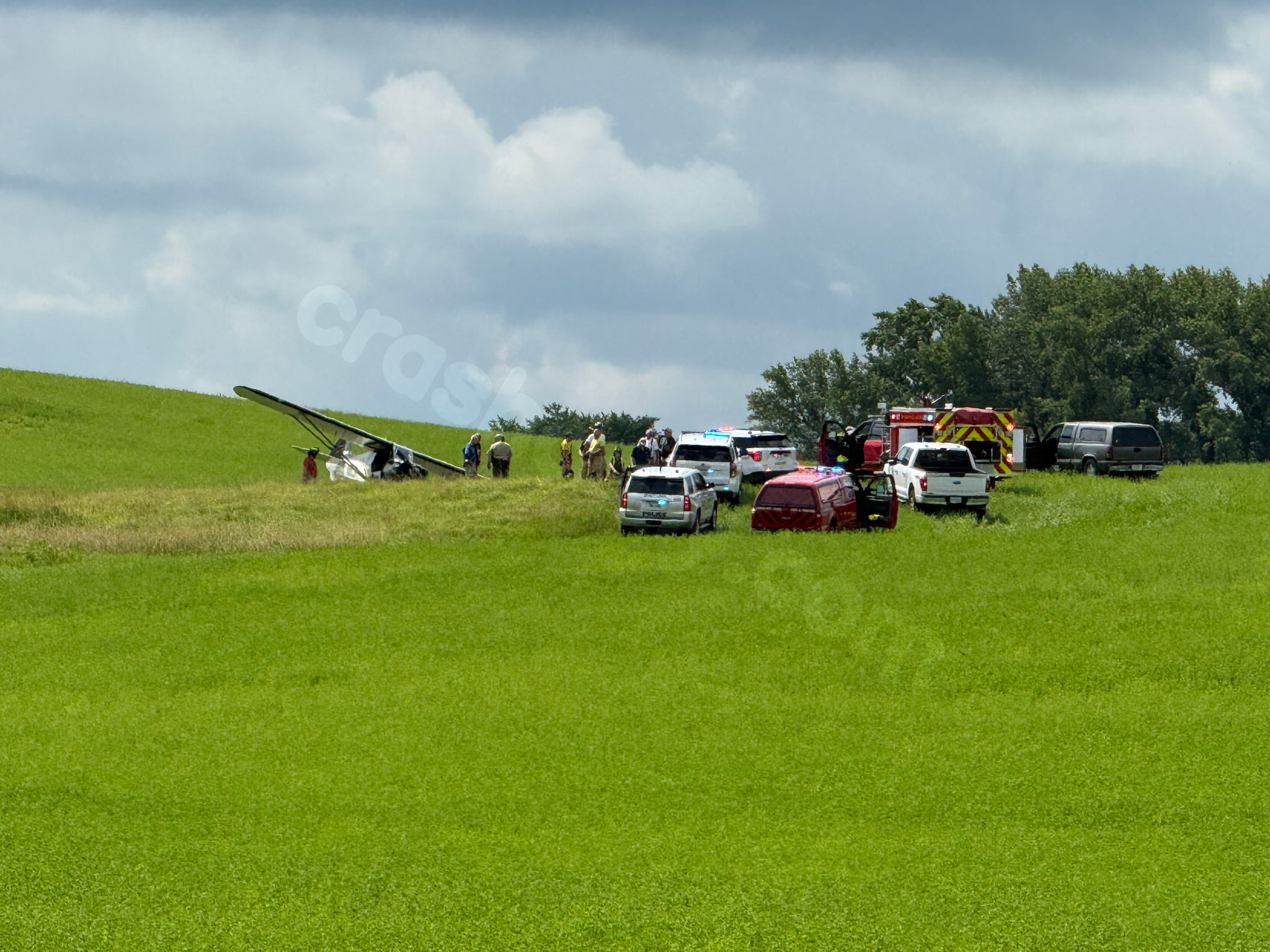Small Plane Crashes in Dickinson County Field