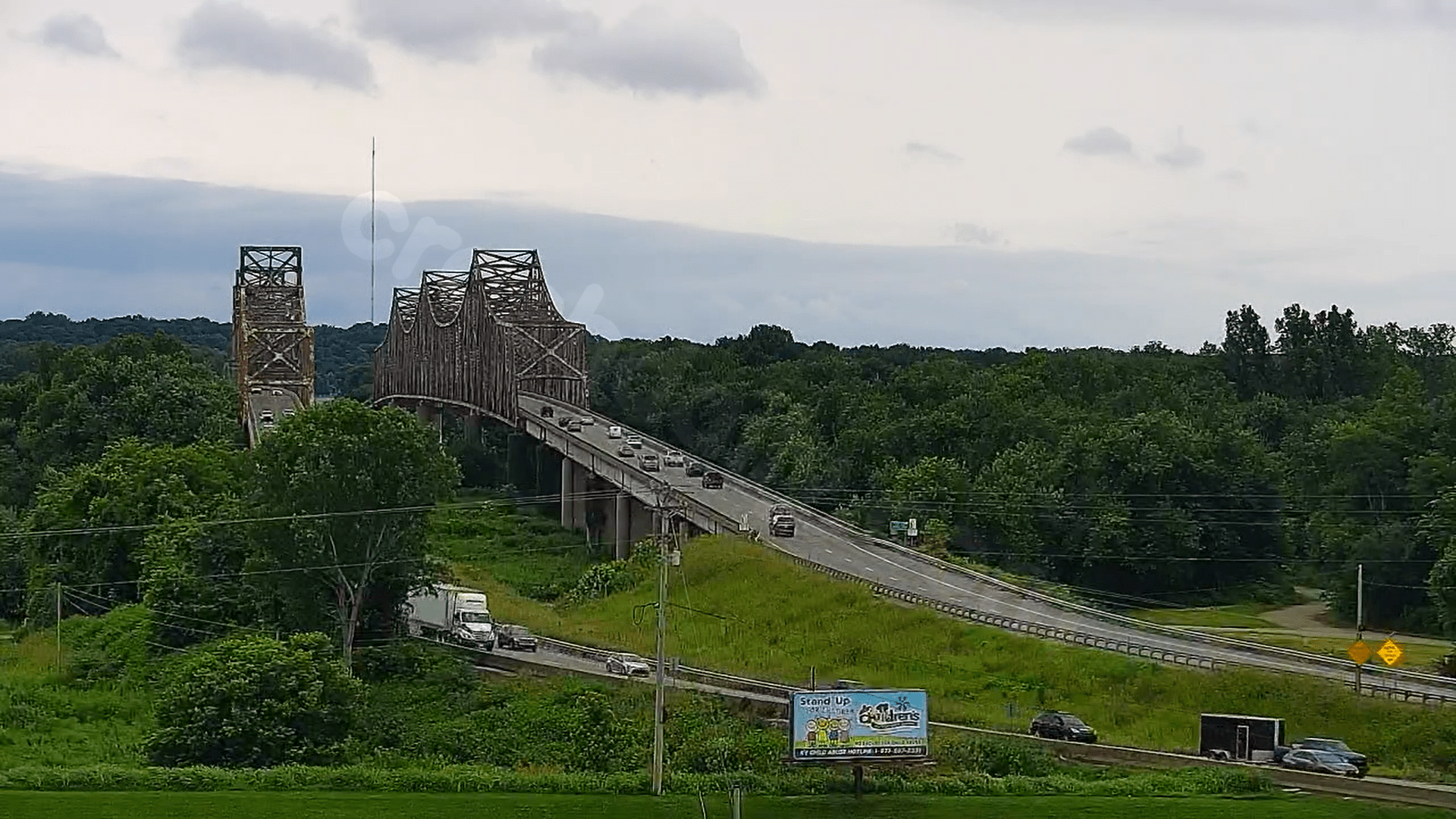 Crews dispatched to report of accident near northbound Twin Bridge