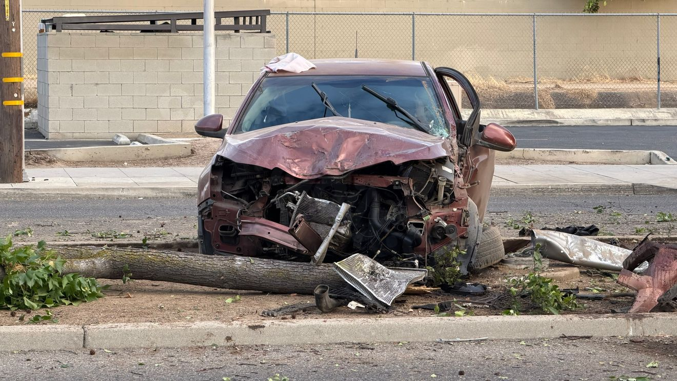 Driver injured after solo car crash
