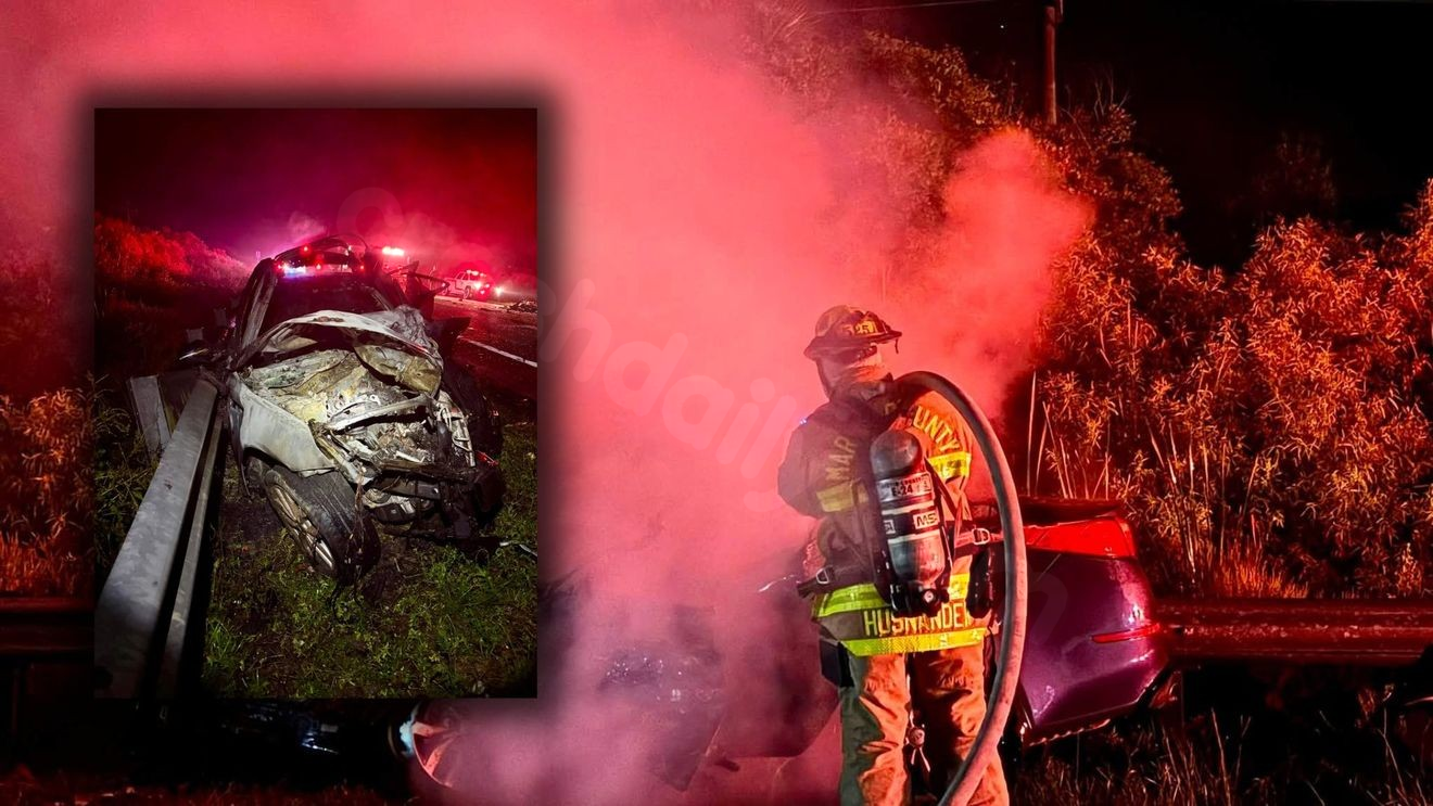 One killed, another airlifted after fiery crash at Indiantown intersection