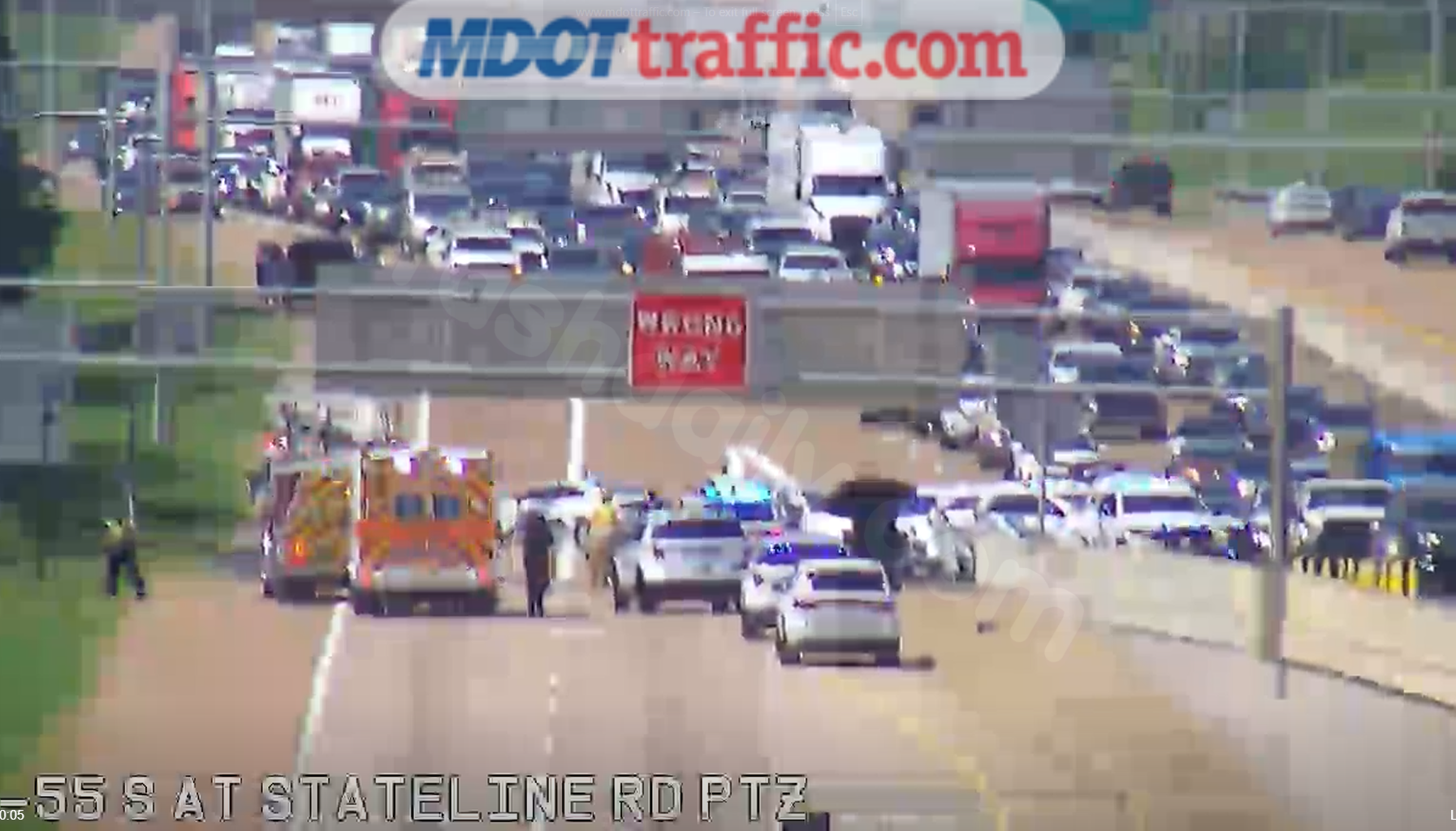 Fatal crash closes I-55 at Stateline Rd. in Southaven