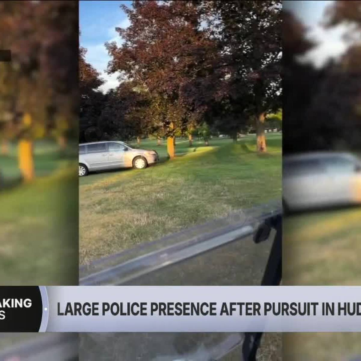 1 in custody after multijurisdictional pursuit causes crashes, totals cruiser