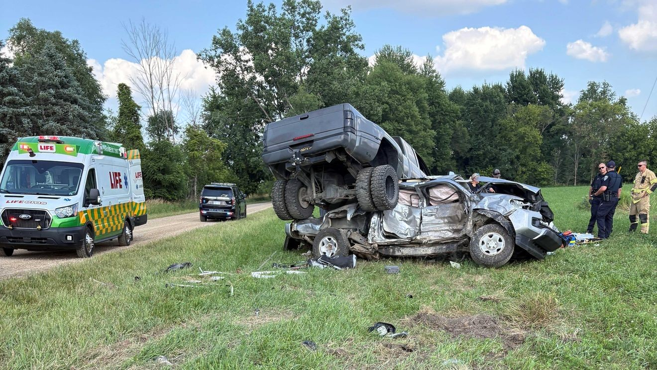 75-year-old Belding man dies after two-vehicle crash