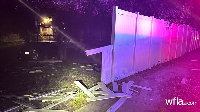 Alleged drunk driver injures 2 in head-on collision, drives through fence in Tampa: deputies