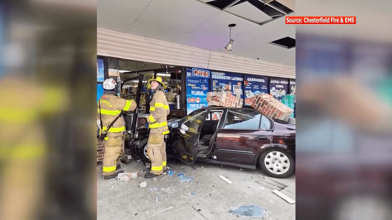 Car crashes into building, injuring one person