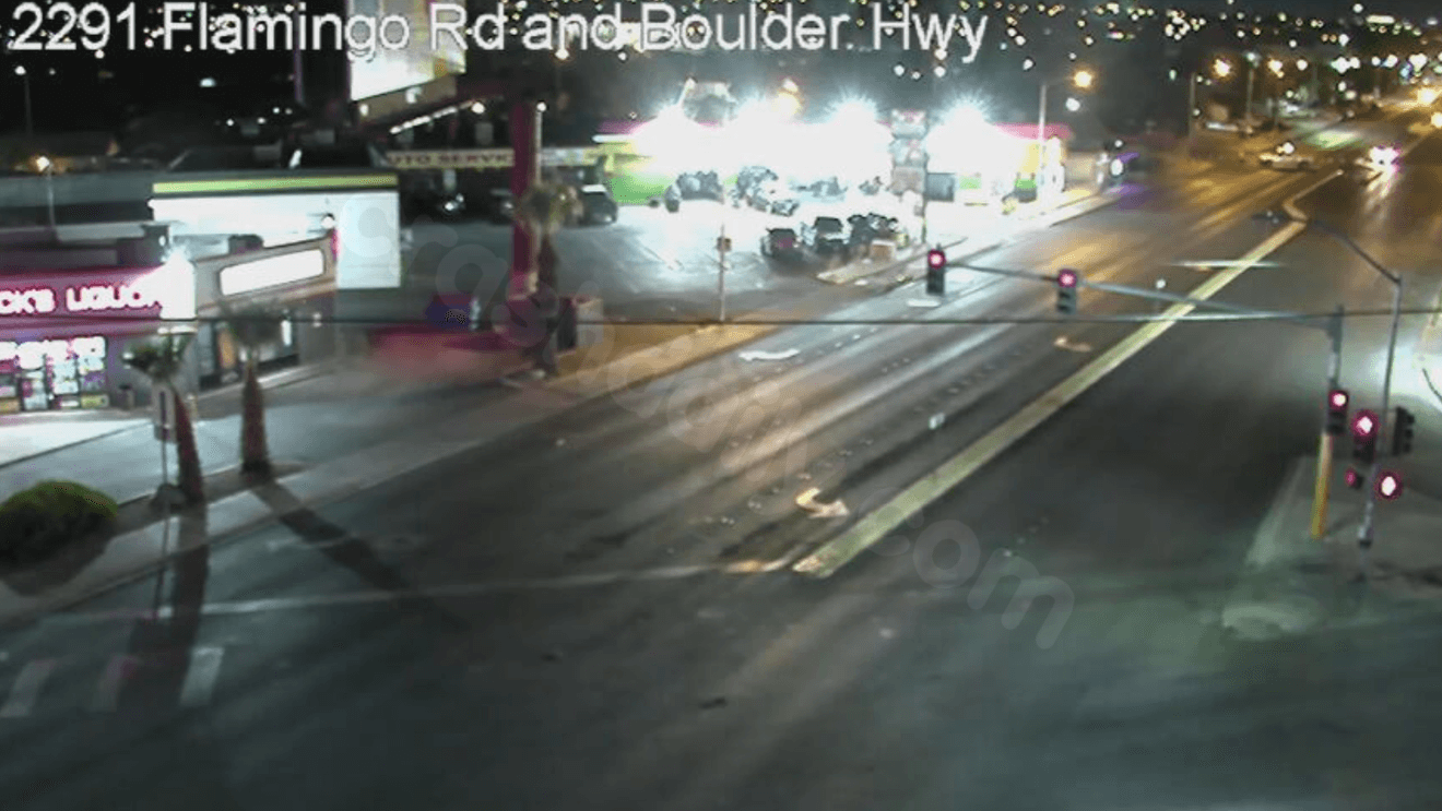 Pedestrian critically injured in crash at Boulder Highway and East Flamingo Road