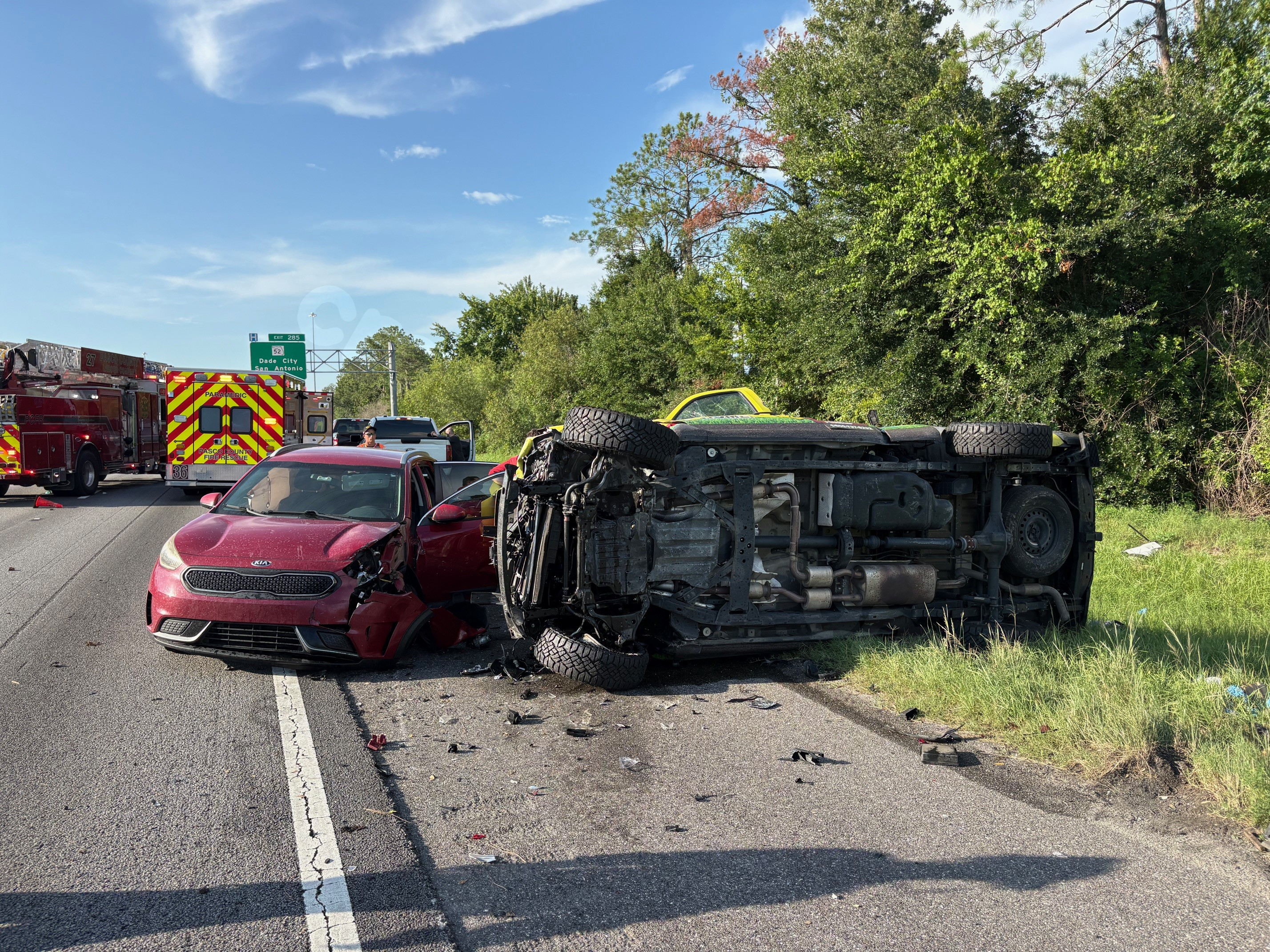 Spring Hill man falls asleep behind the wheel, causes 4-car crash on I-75: FHP