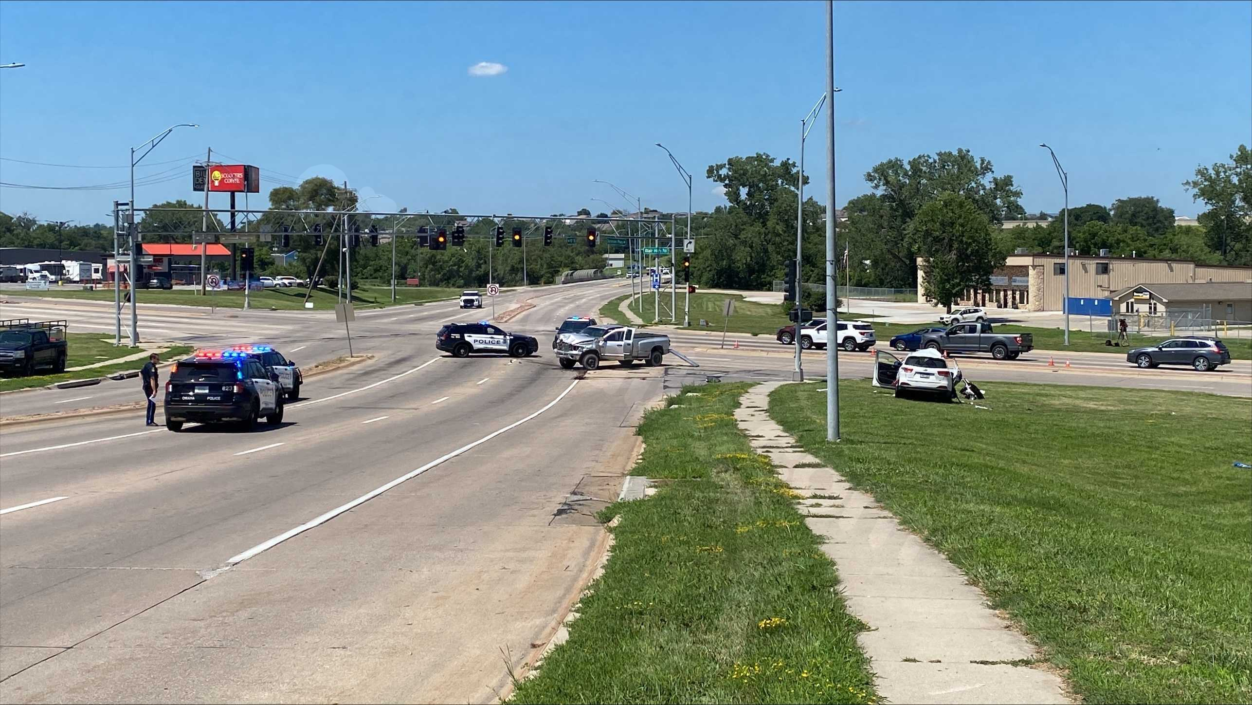 Crash in northwest Omaha leaves three with life-threatening injuries