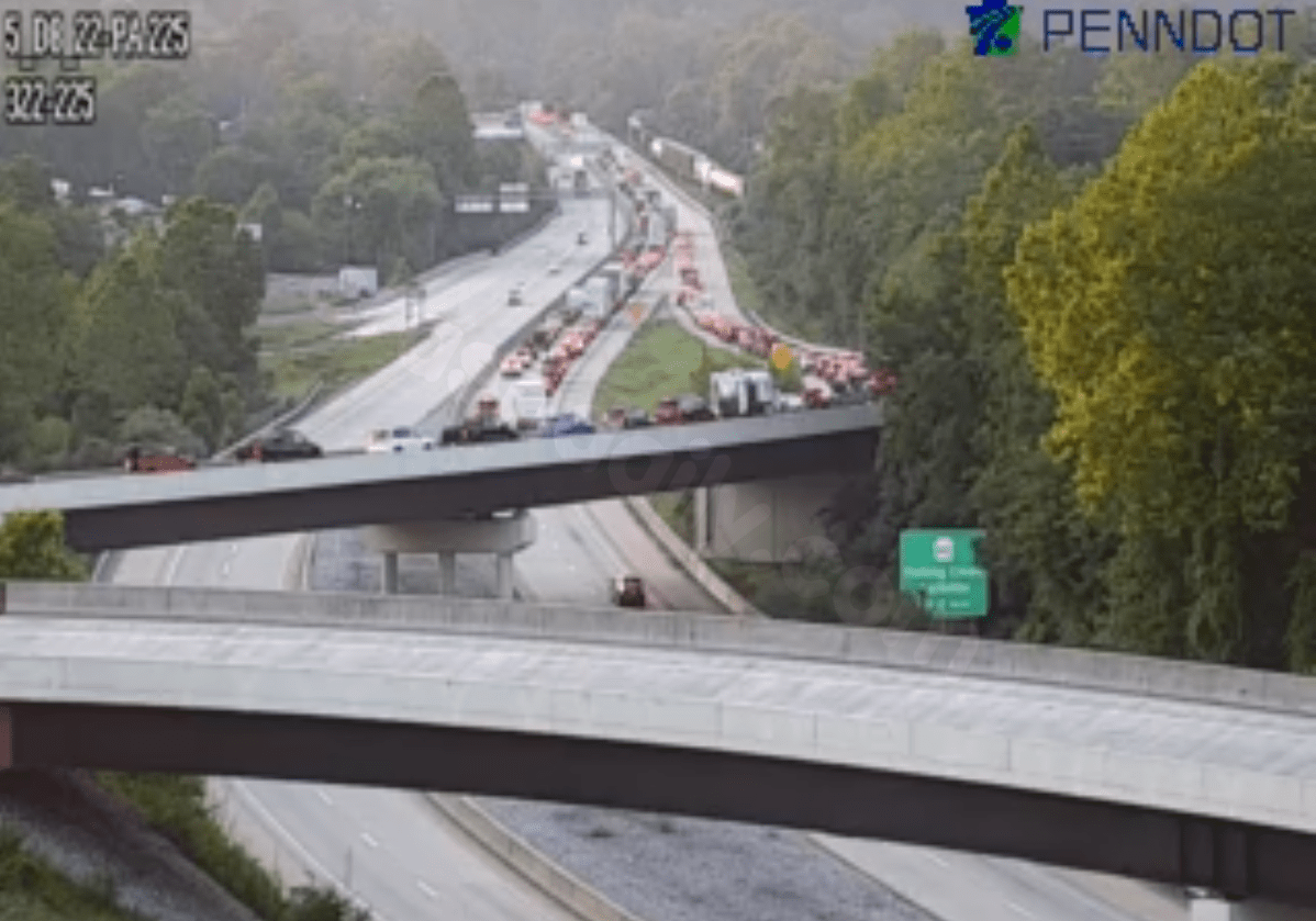 Dauphin County highway closed following crash